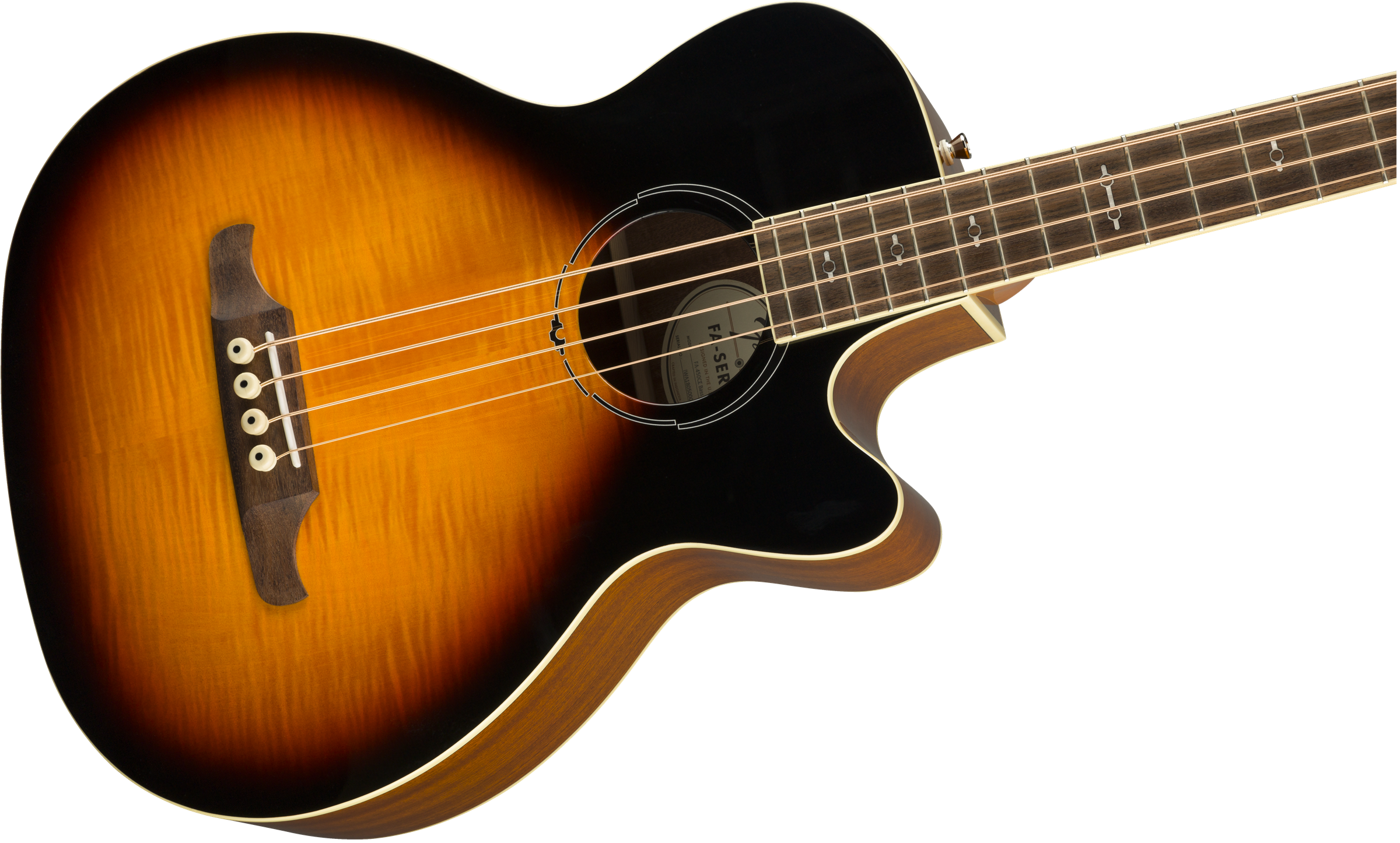 Fender® FA-450CE Bass, Laurel Fingerboard, 3-Color Sunburst