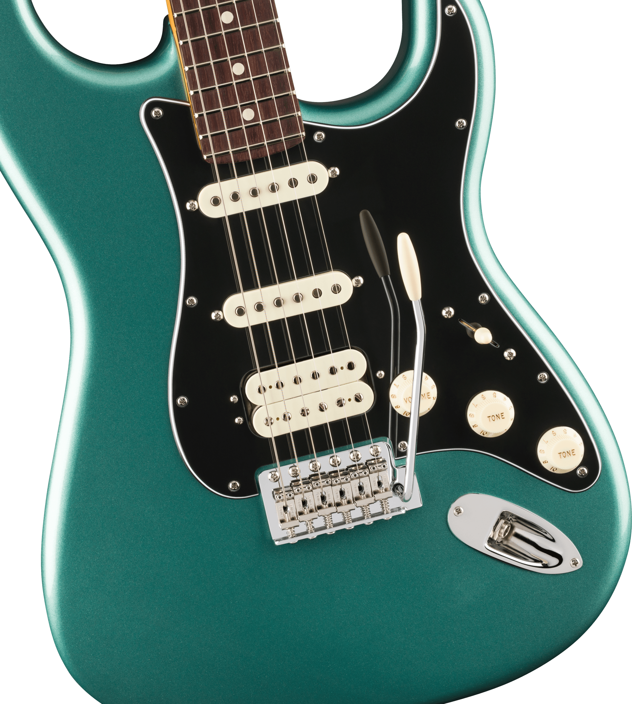 Fender® American Professional Classic Stratocaster® HSS, Rosewood Fingerboard, Faded Sherwood Green Metallic