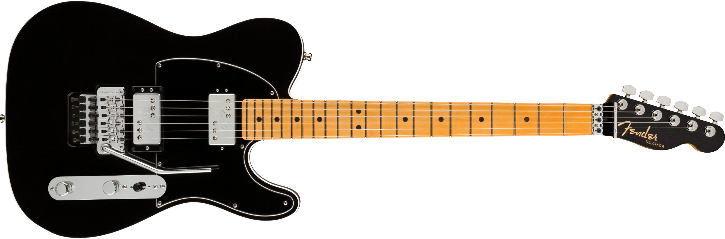 Fender® American Ultra Luxe Telecaster® Floyd Rose® HH, Maple Fingerboard, Mystic Black
