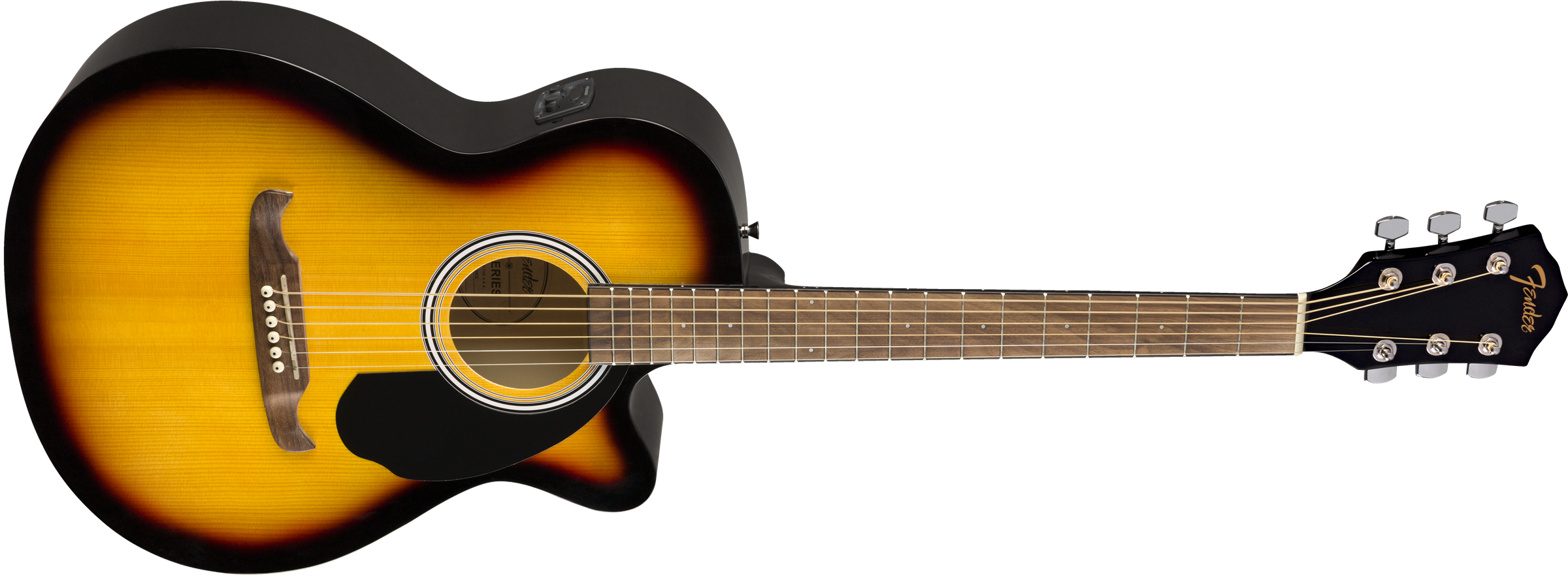 Fender® FA-135CE Concert, Walnut Fingerboard, Sunburst