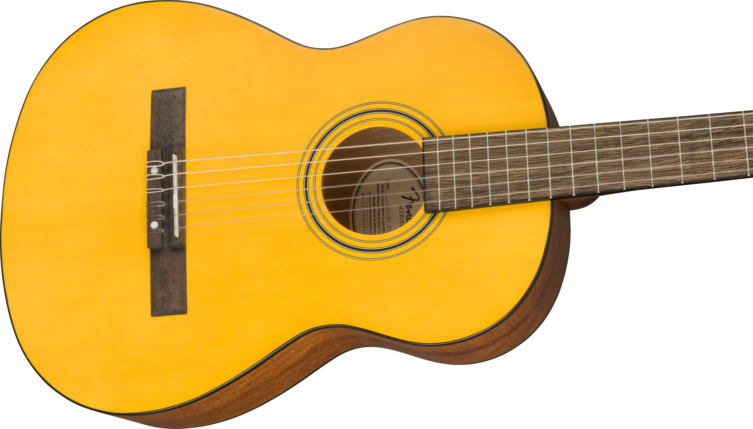 Fender® ESC-80 Educational Series 3/4 Size Classical, Natural