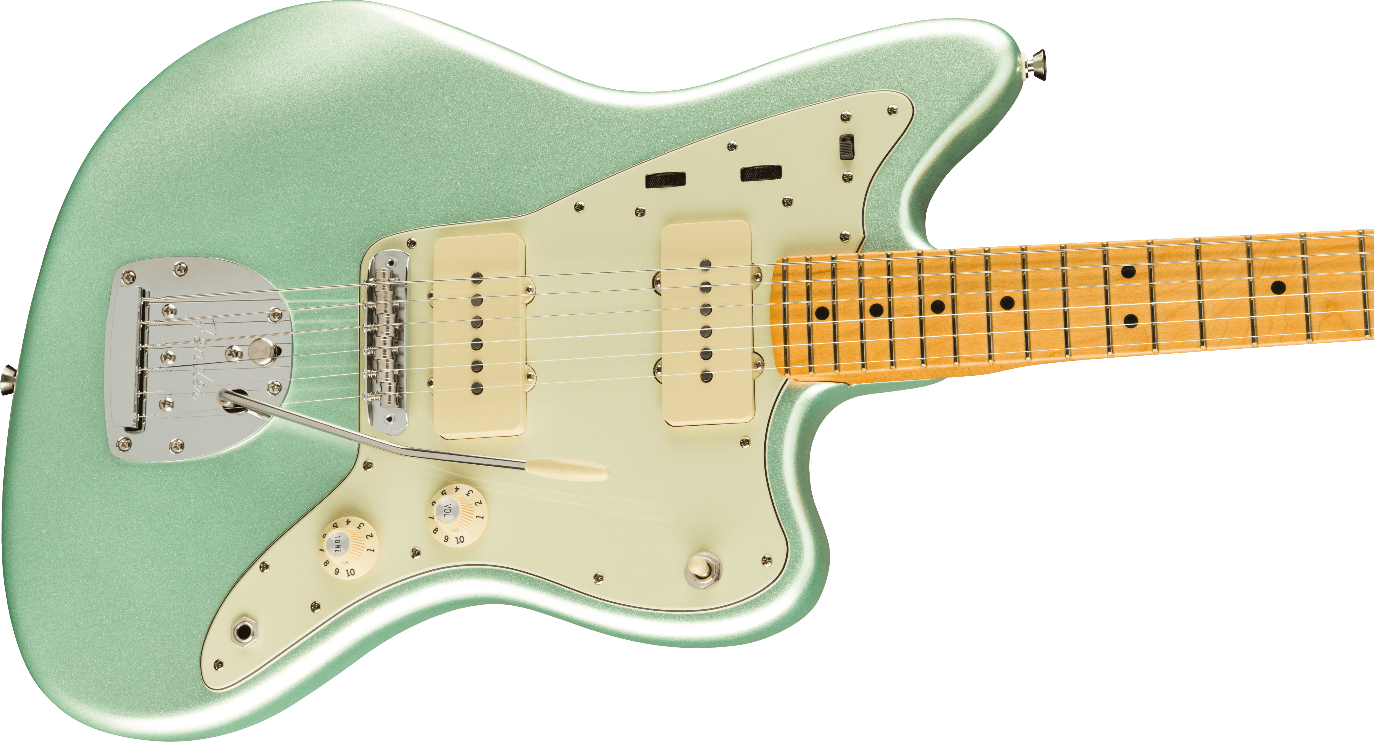 Fender® American Professional II Jazzmaster®, Maple Fingerboard, Mystic Surf Green