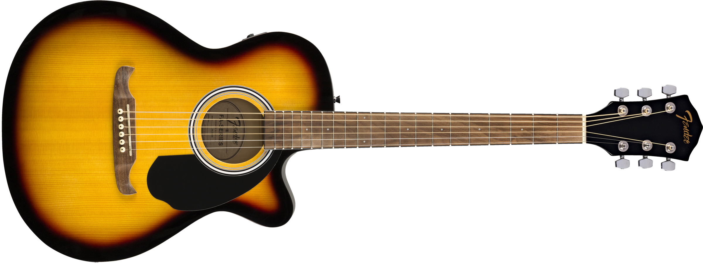 Fender® FA-135CE Concert, Walnut Fingerboard, Sunburst