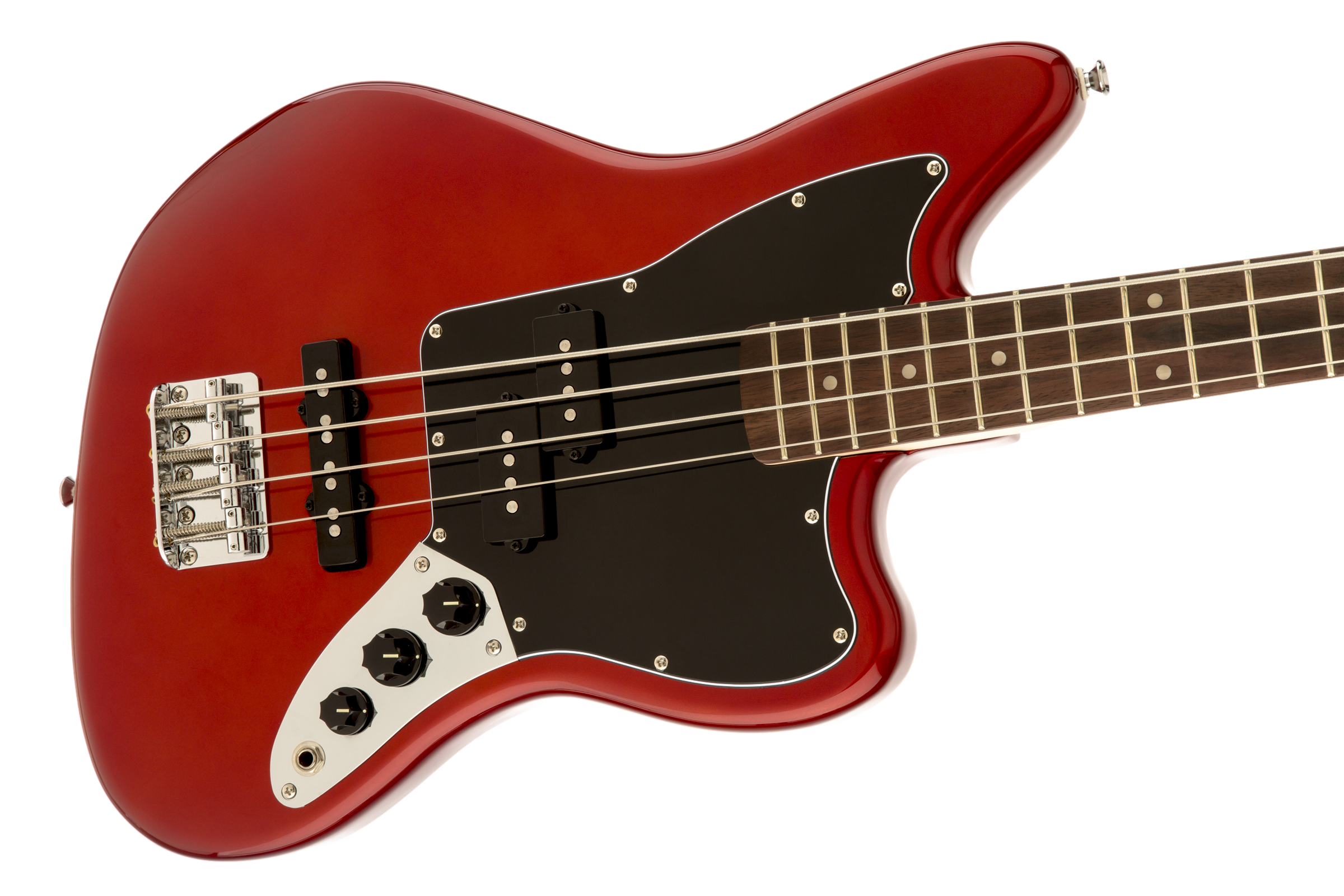 Squier® Vintage Modified Jaguar® Bass Special SS, Rosewood Fingerboard, Candy Apple Red