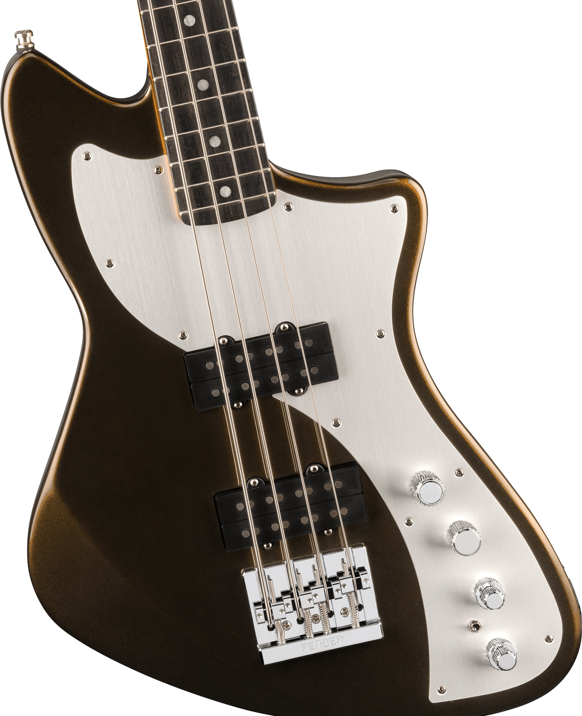 Fender® American Ultra II Meteora® Bass, Ebony Fingerboard, Texas Tea