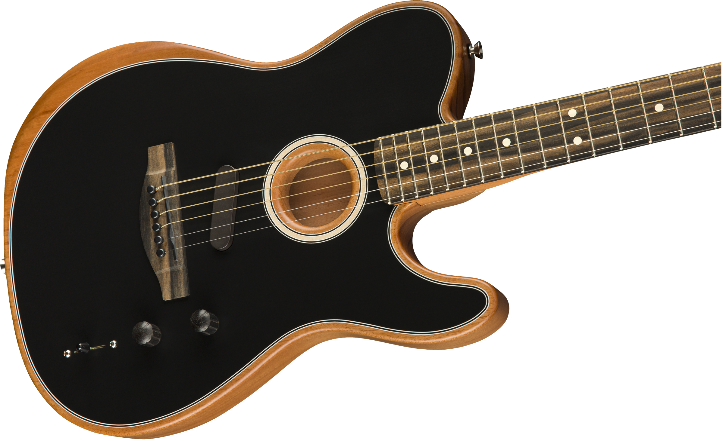 Fender® American Acoustasonic® Telecaster®, Ebony Fingerboard, Black