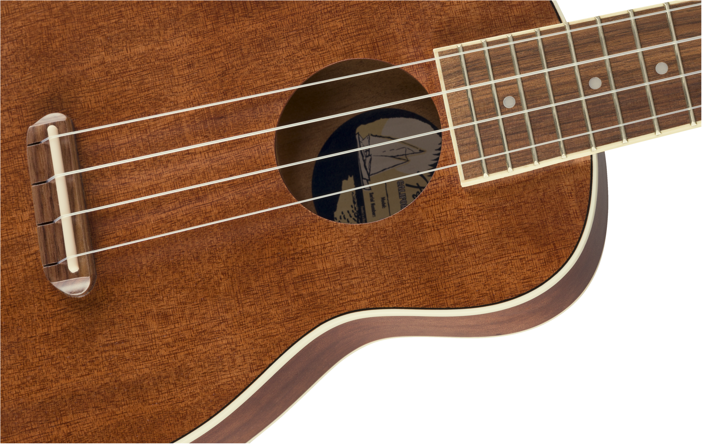 Fender® Seaside Soprano Ukulele Pack, Walnut Fingerboard, Natural