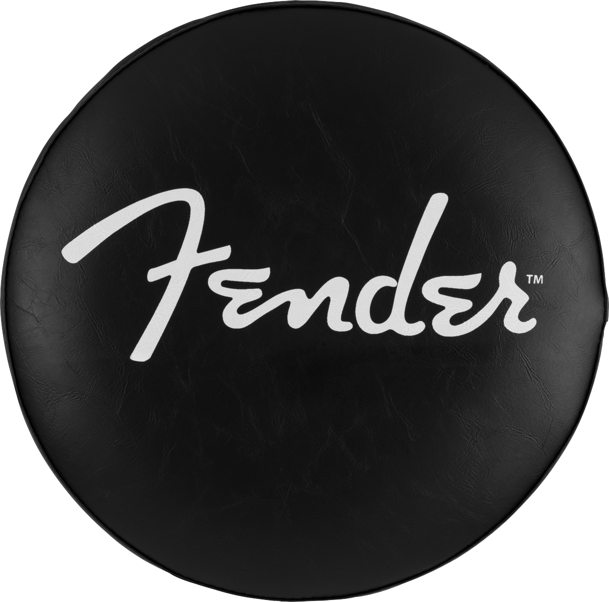 Fender® Spaghetti Logo Pick Pouch Barstool, Black/Chrome, 30"