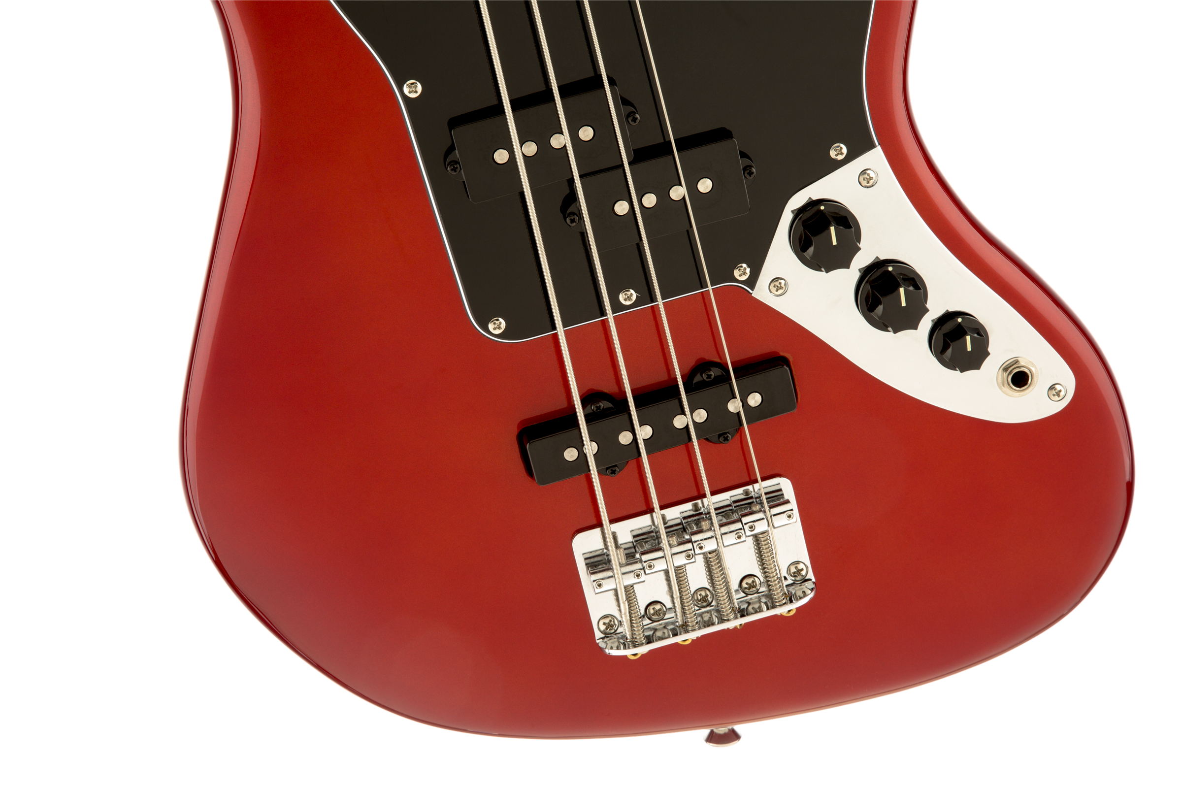 Squier® Vintage Modified Jaguar® Bass Special SS, Rosewood Fingerboard, Candy Apple Red