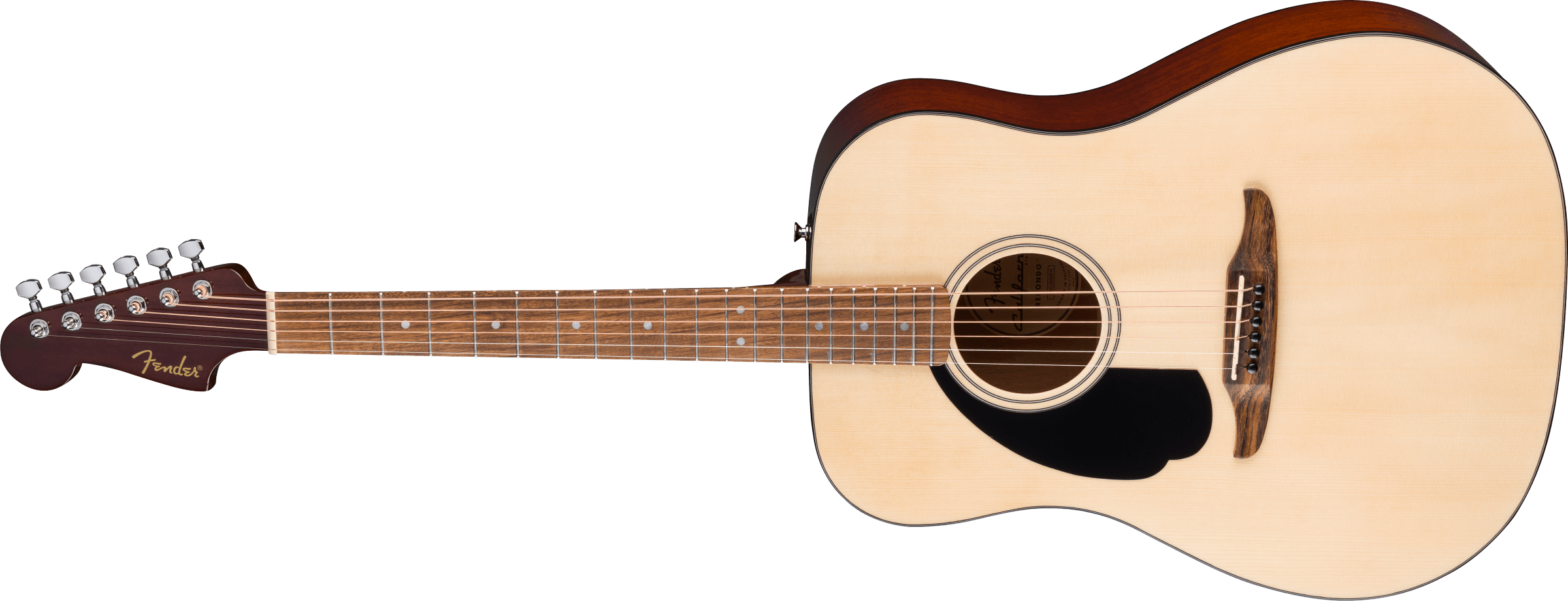 Fender® California Standard Redondo™ Left-Handed, Spruce Top, Black Pickguard, Natural