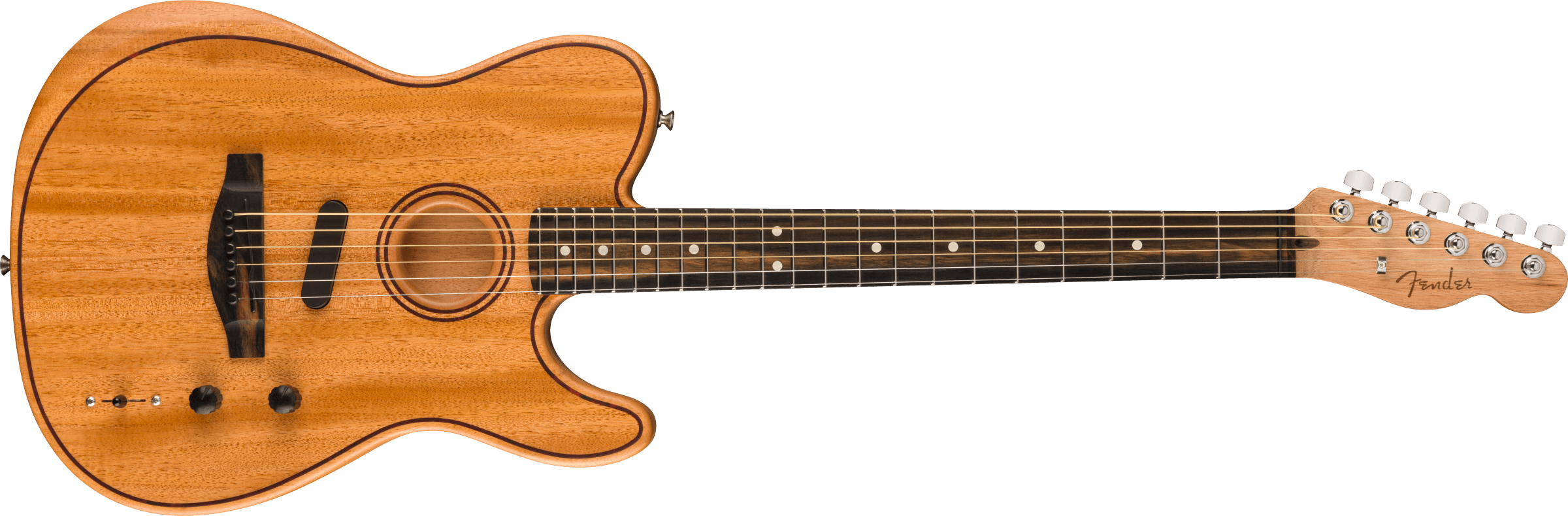 Fender® American Acoustasonic® Telecaster® All-Mahogany, Ebony Fingerboard, Natural