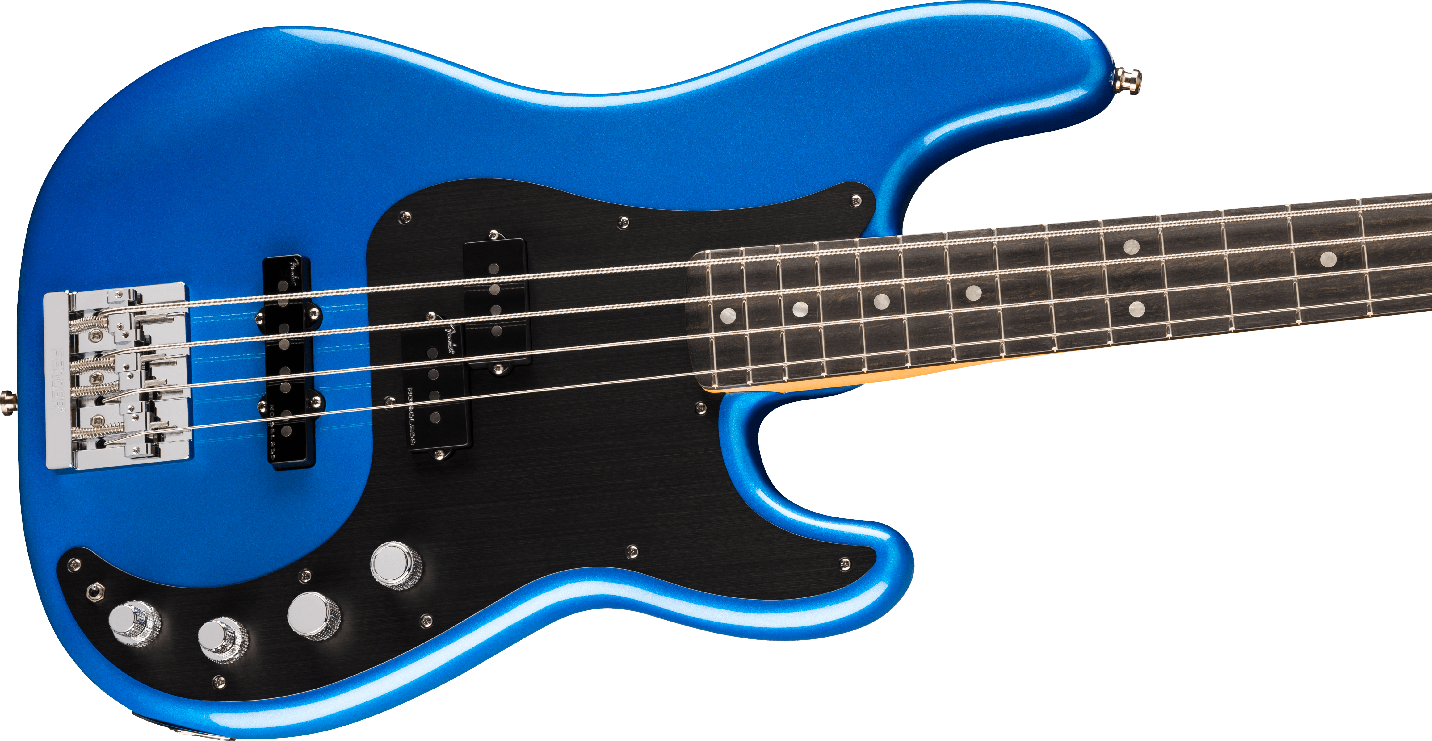 Fender® American Ultra II Precision Bass®, Ebony Fingerboard, Noble Blue