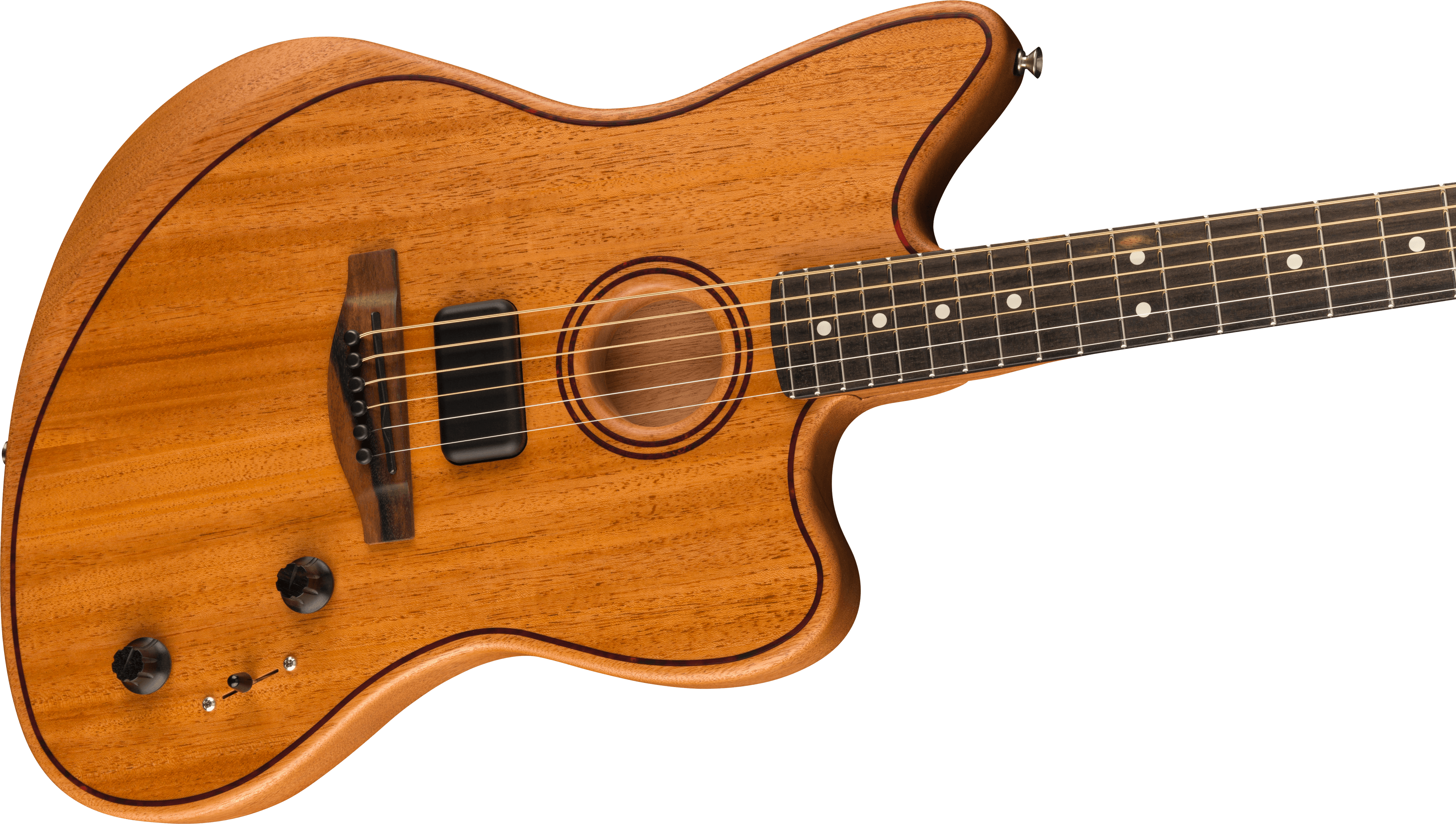 Fender® American Acoustasonic® Jazzmaster® All-Mahogany, Ebony Fingerboard, Natural