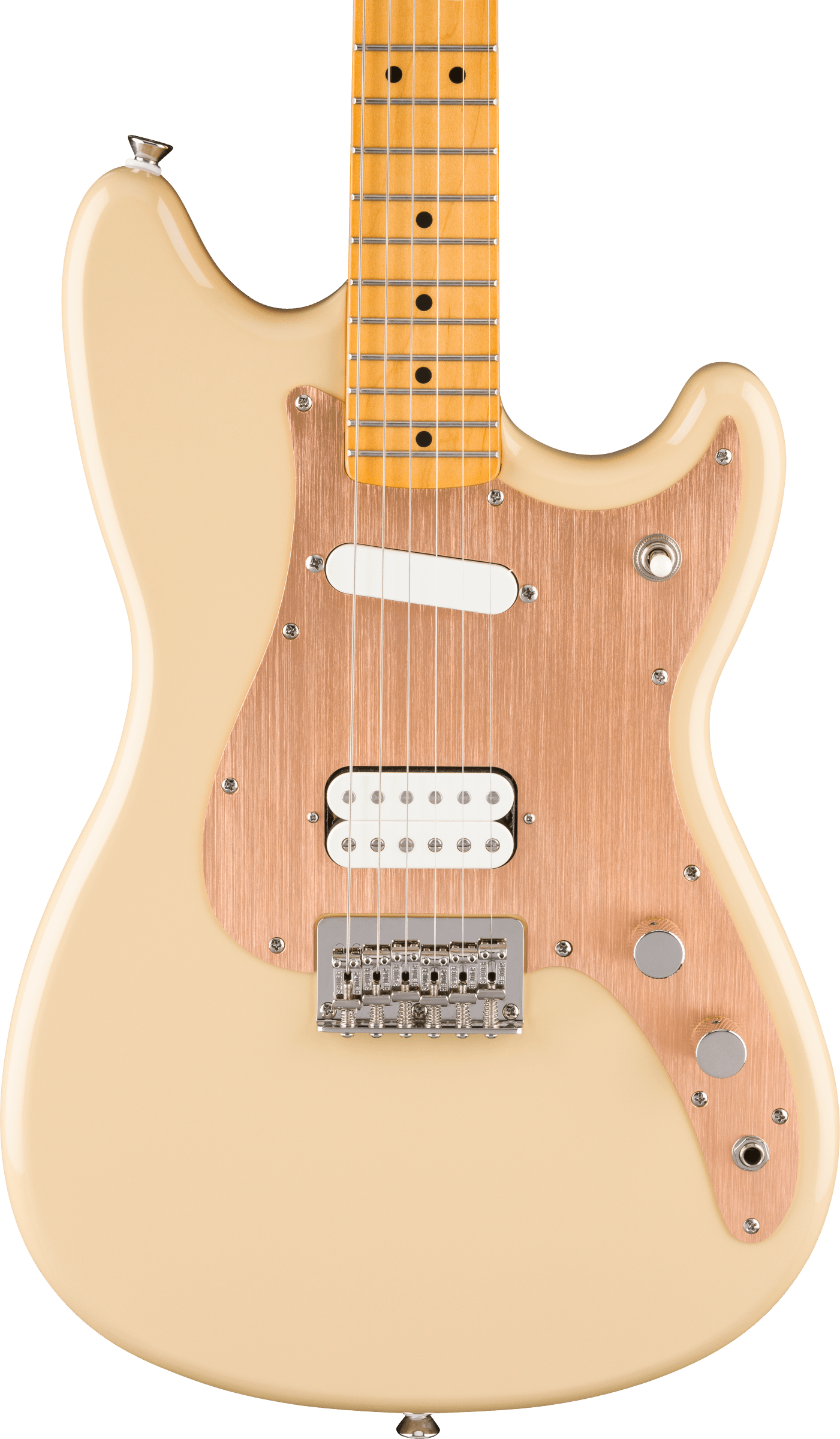 Squier® Classic Vibe™ Duo-Sonic™ HS, Maple Fingerboard, Gold Anodized Pickguard, Desert Sand