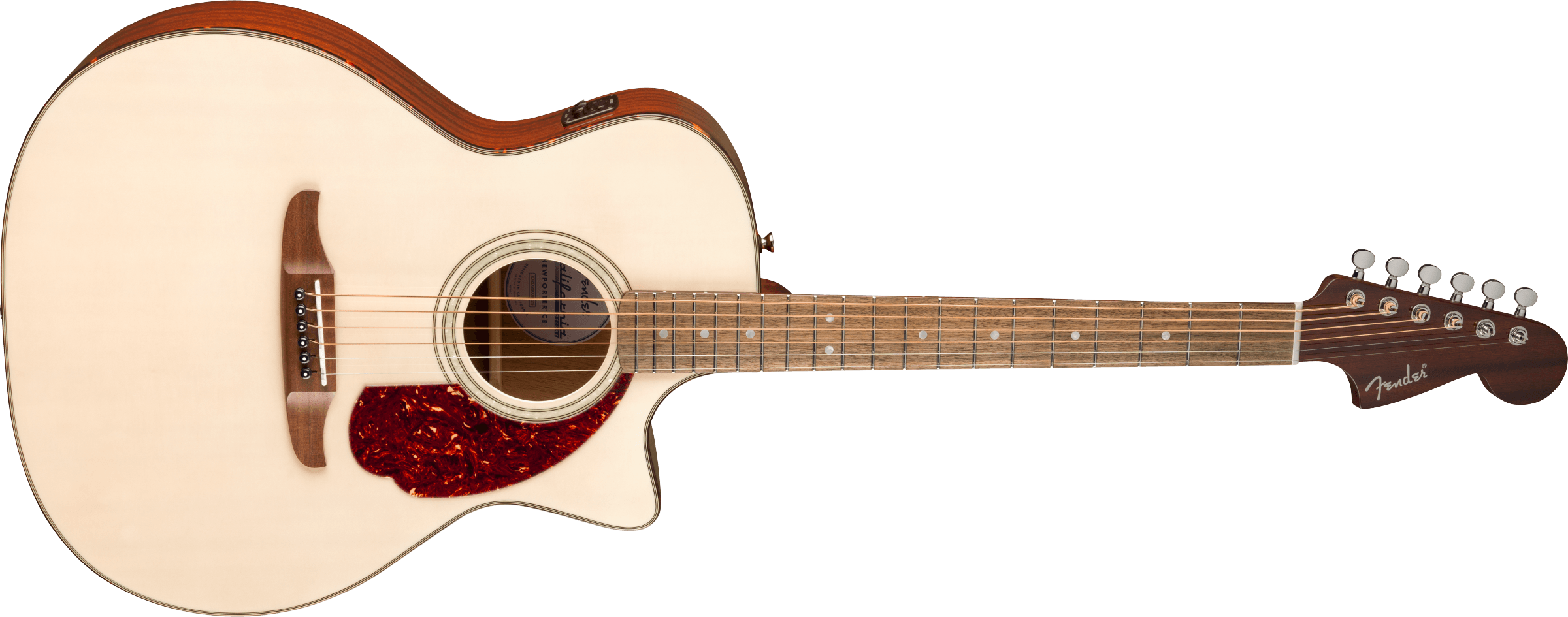 Fender® California Deluxe Newporter™ CE, Walnut Fingerboard, White Blonde
