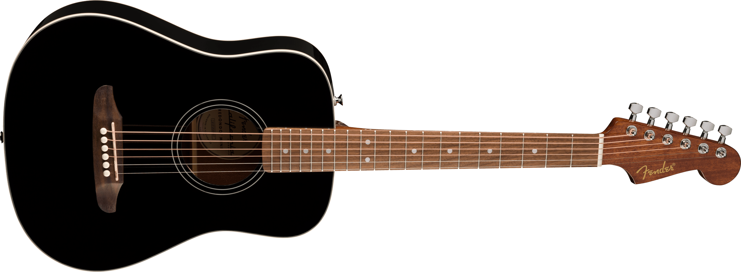 Fender® California Standard Redondo™ Mini with Bag, Spruce Top, Black