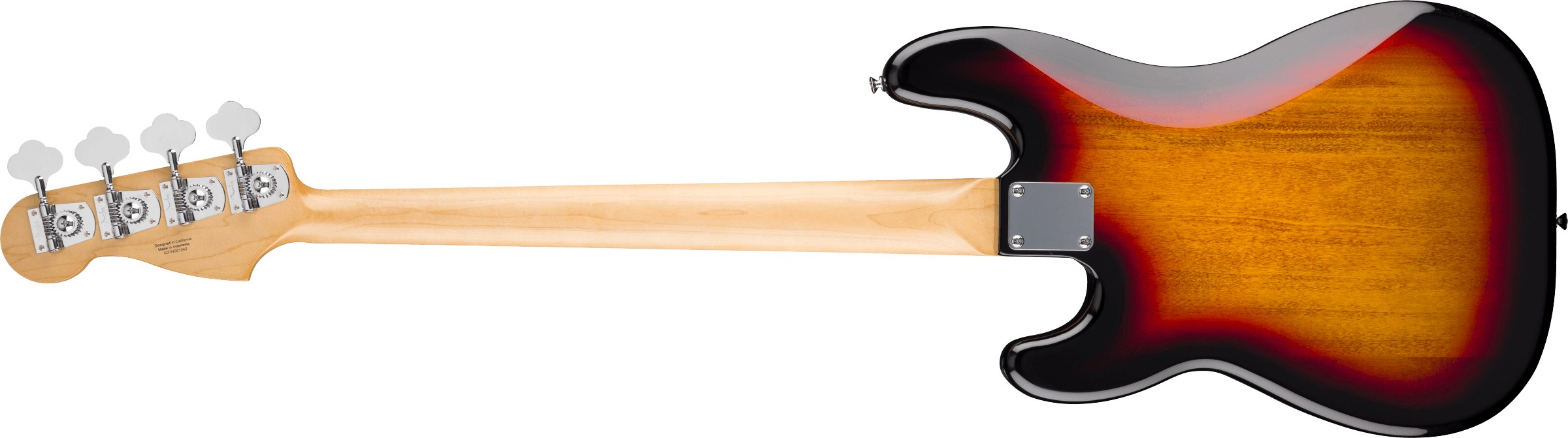 Fender® Standard Precision Bass®, Laurel Fingerboard, Black Pickguard, 3-Color Sunburst