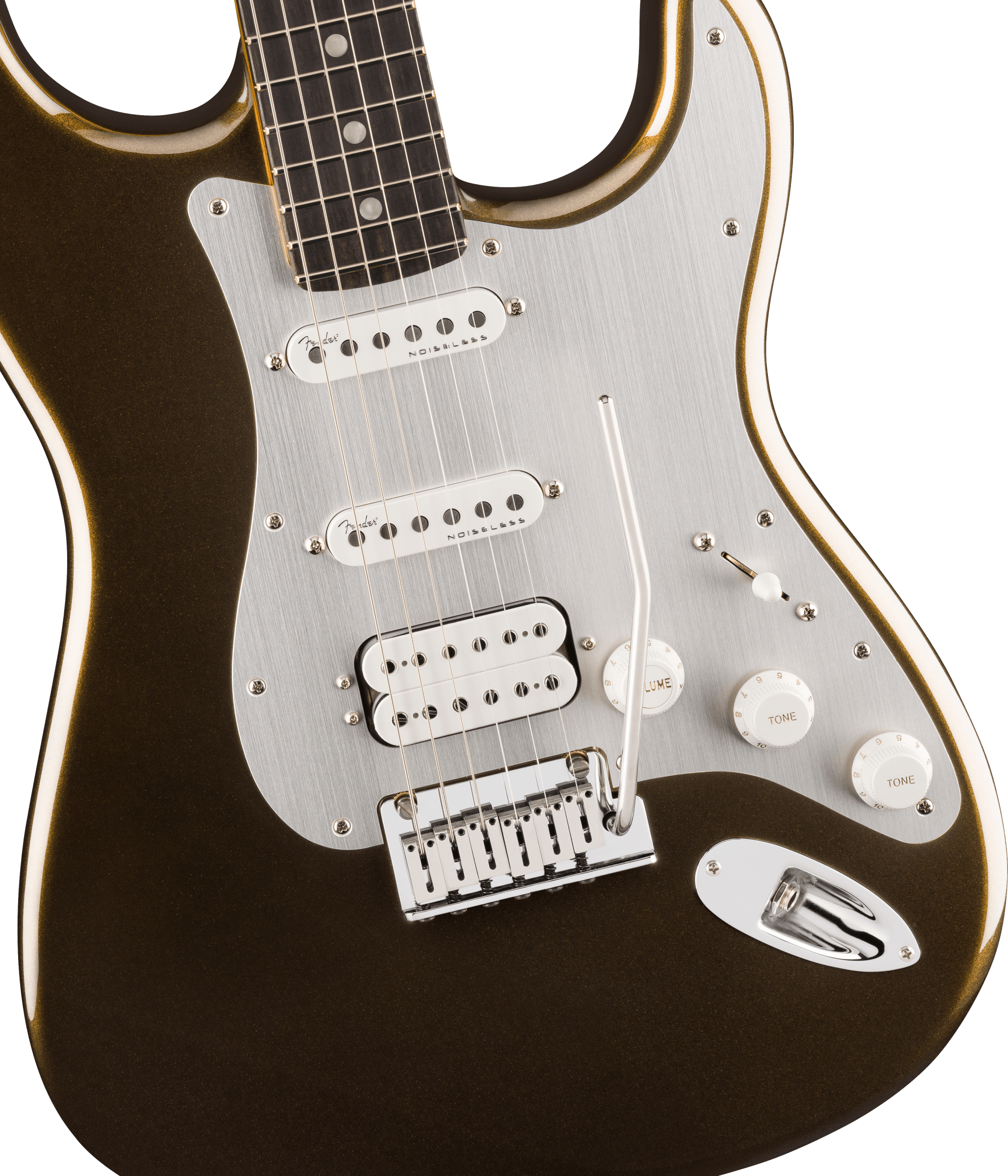 Fender® American Ultra II Stratocaster® HSS, Ebony Fingerboard, Texas Tea