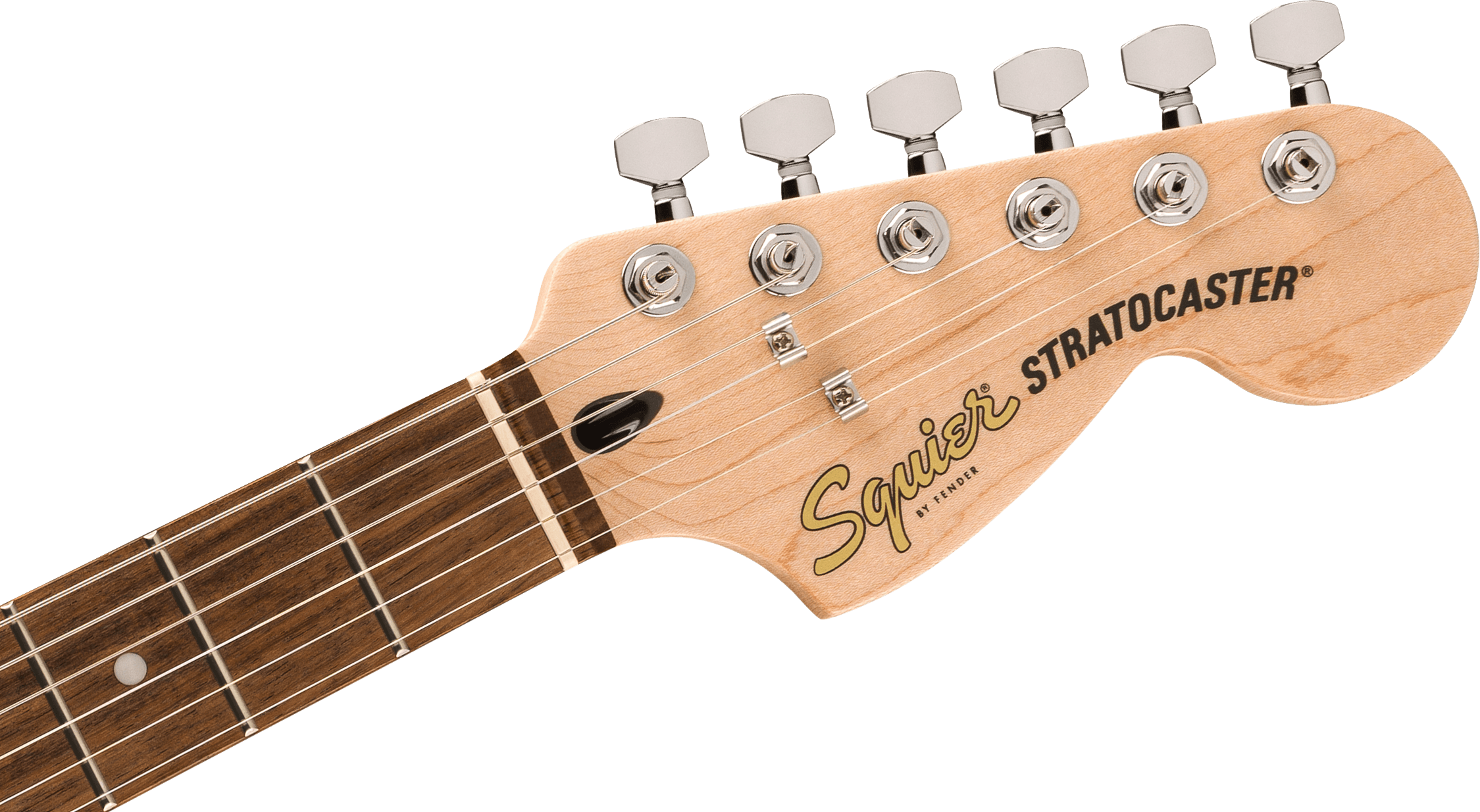 Squier® Affinity Series™ Stratocaster® Junior HSS, Laurel Fingerboard, White Pickguard, 3-Color Sunburst