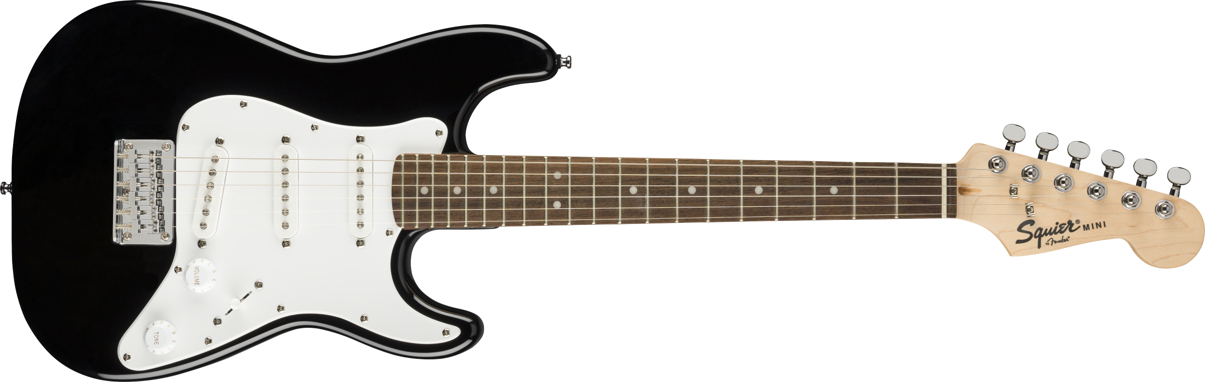 Squier® Mini Stratocaster®, Laurel Fingerboard, Black