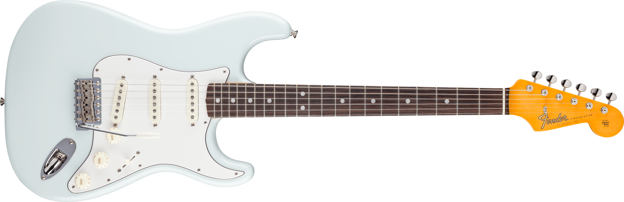 Fender® American Vintage II 1965 Stratocaster®, Round-Lam Rosewood Fingerboard, Sonic Blue