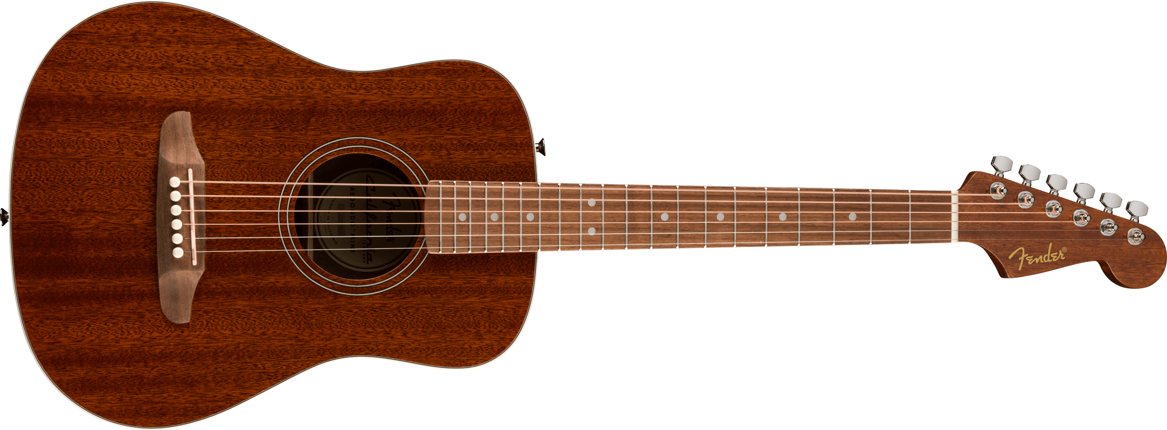 Fender® California Standard Redondo™ Mini with Bag, Sapele Top, Natural Sapele