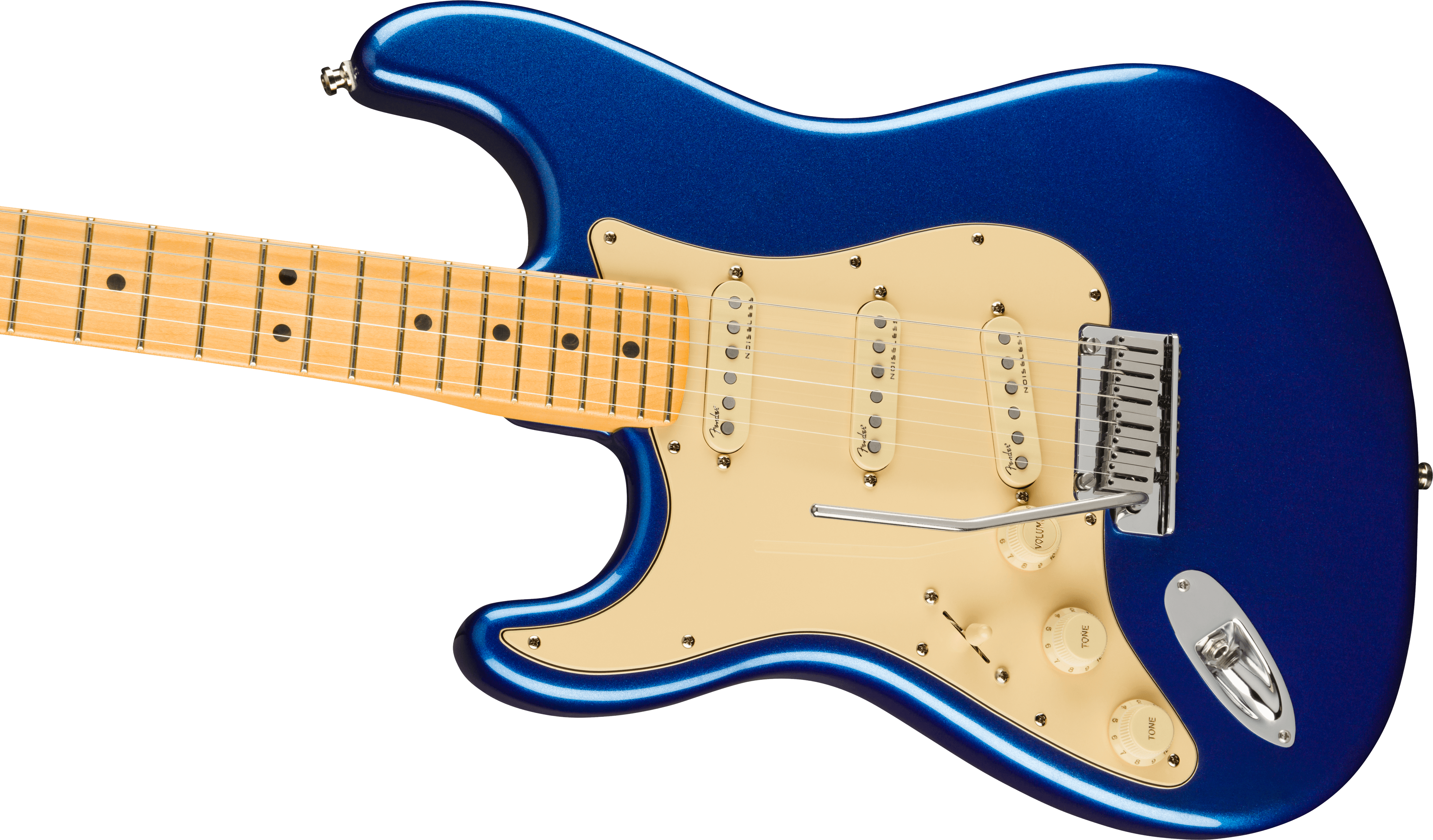 Fender® American Ultra Stratocaster® Left-Hand, Maple Fingerboard, Cobra Blue