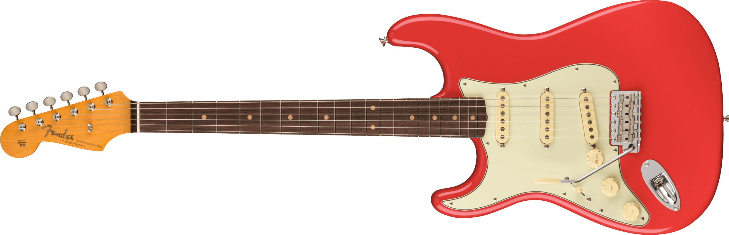 Fender® American Vintage II 1961 Stratocaster® Left-Hand, Rosewood Fingerboard, Fiesta Red