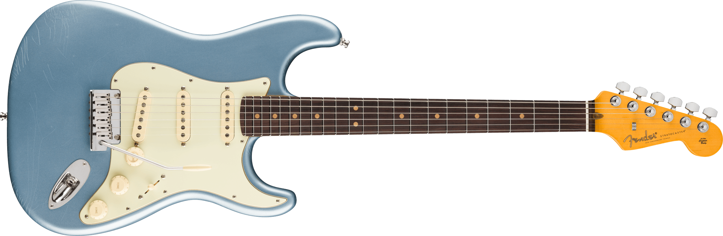 Fender® American Ultra Luxe Vintage '60s Stratocaster®, Rosewood Fingerboard, Ice Blue Metallic