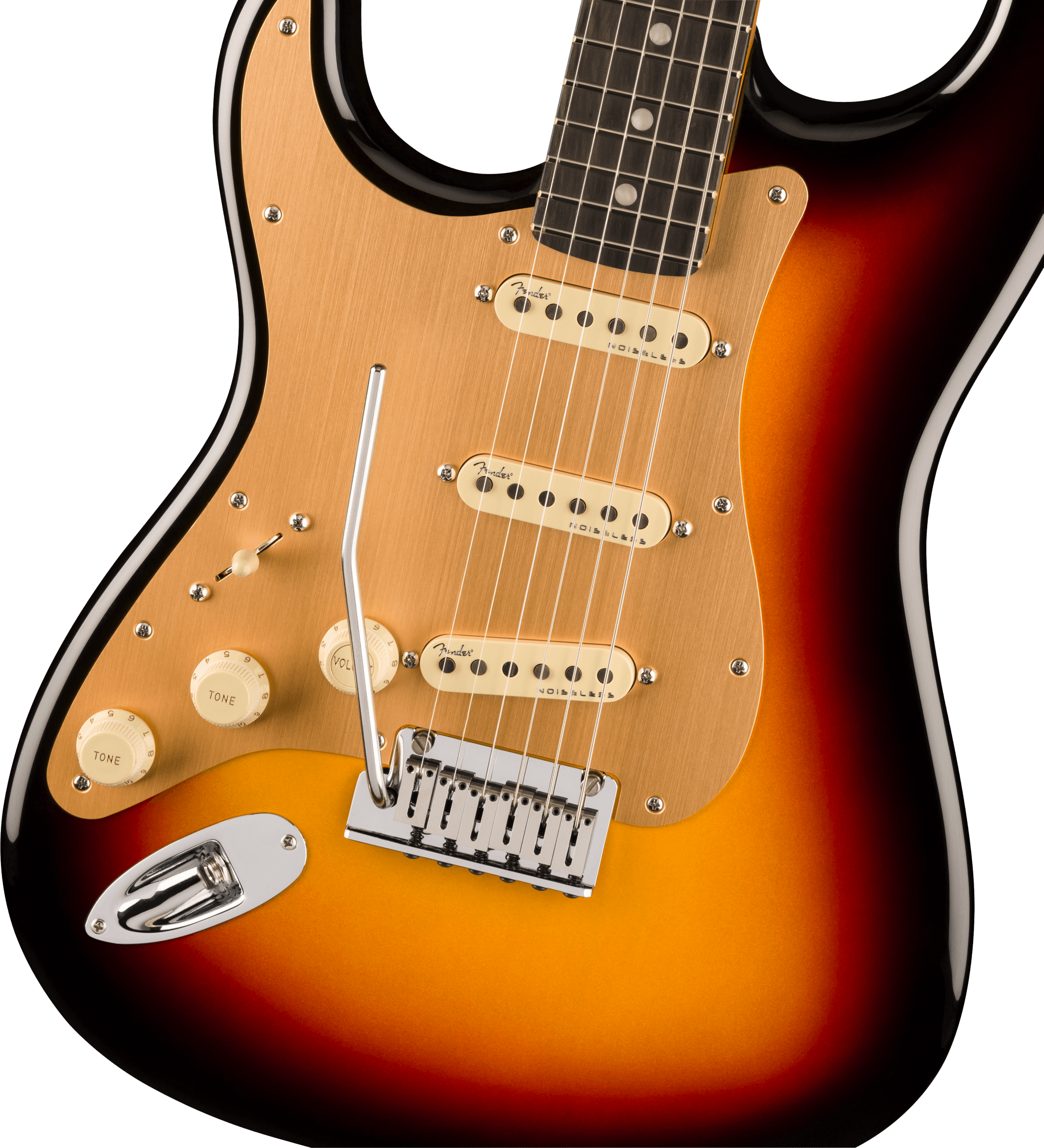 Fender® American Ultra II Stratocaster® Left-Hand, Ebony Fingerboard,  Ultraburst