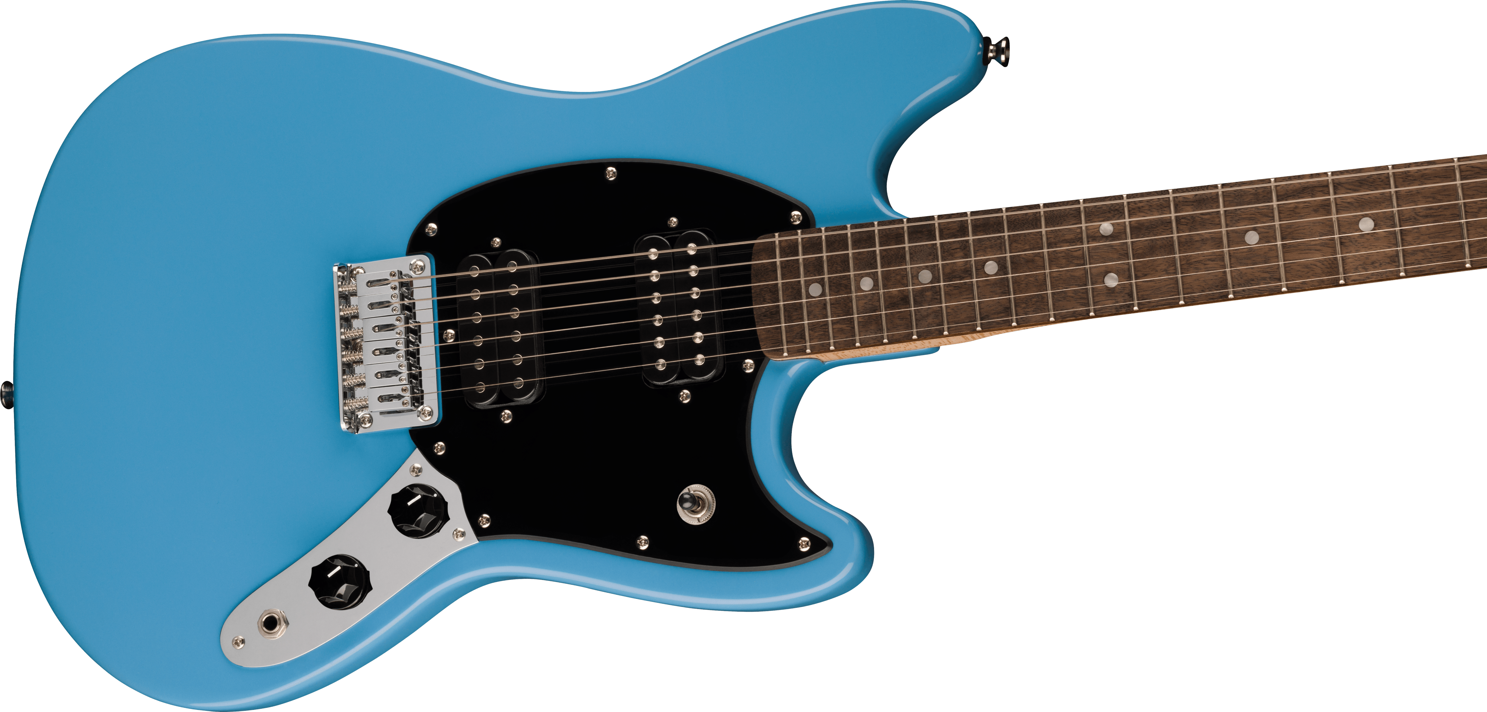 Squier® Squier Sonic® Mustang® HH, Laurel Fingerboard, Black Pickguard, California Blue
