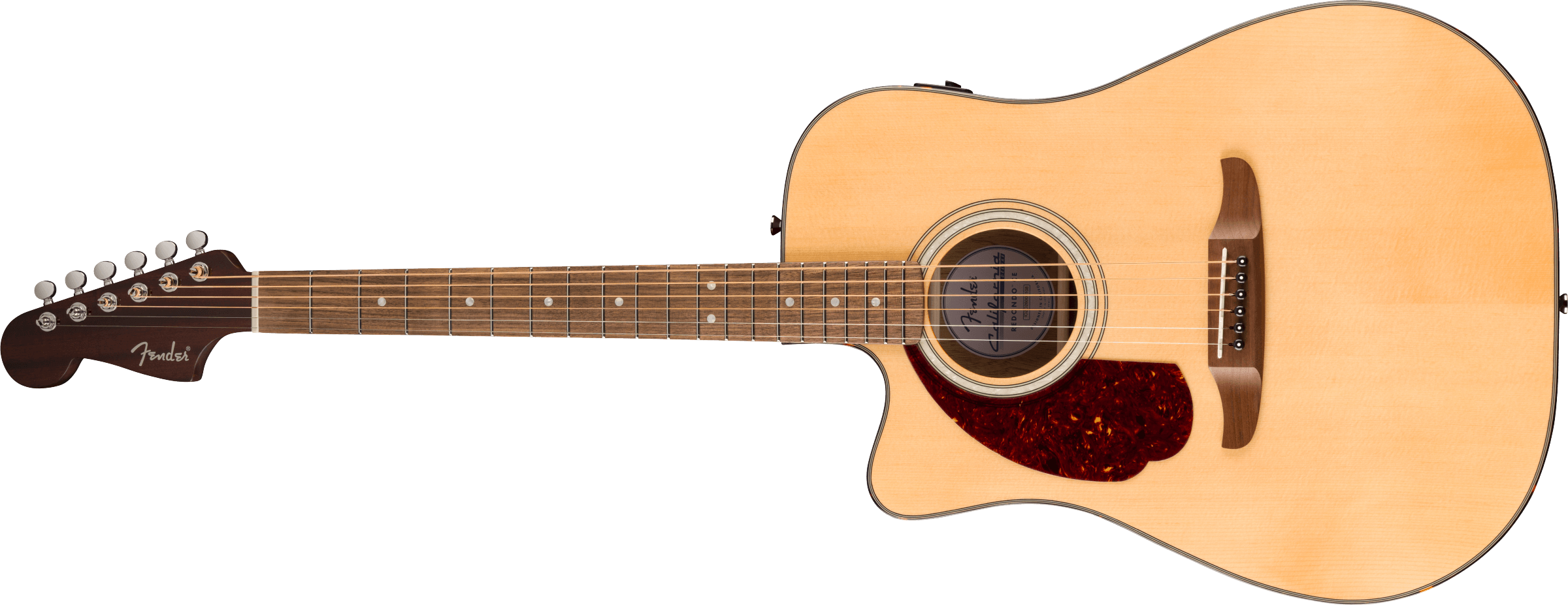 Fender® California Deluxe Redondo™ CE Left-Handed, Walnut Fingerboard, Natural
