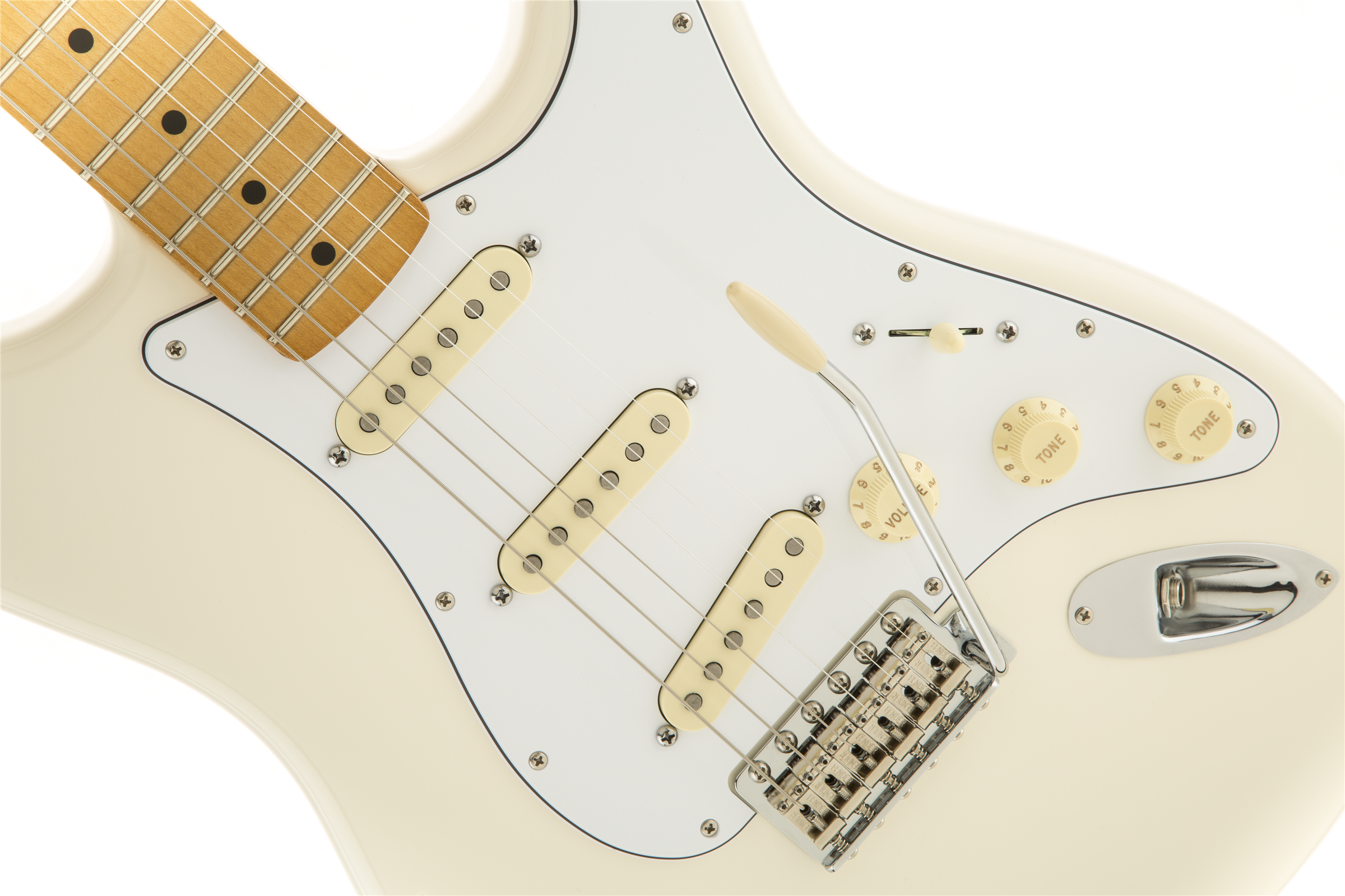 Fender® Jimi Hendrix Stratocaster®, Maple Fingerboard, Olympic White