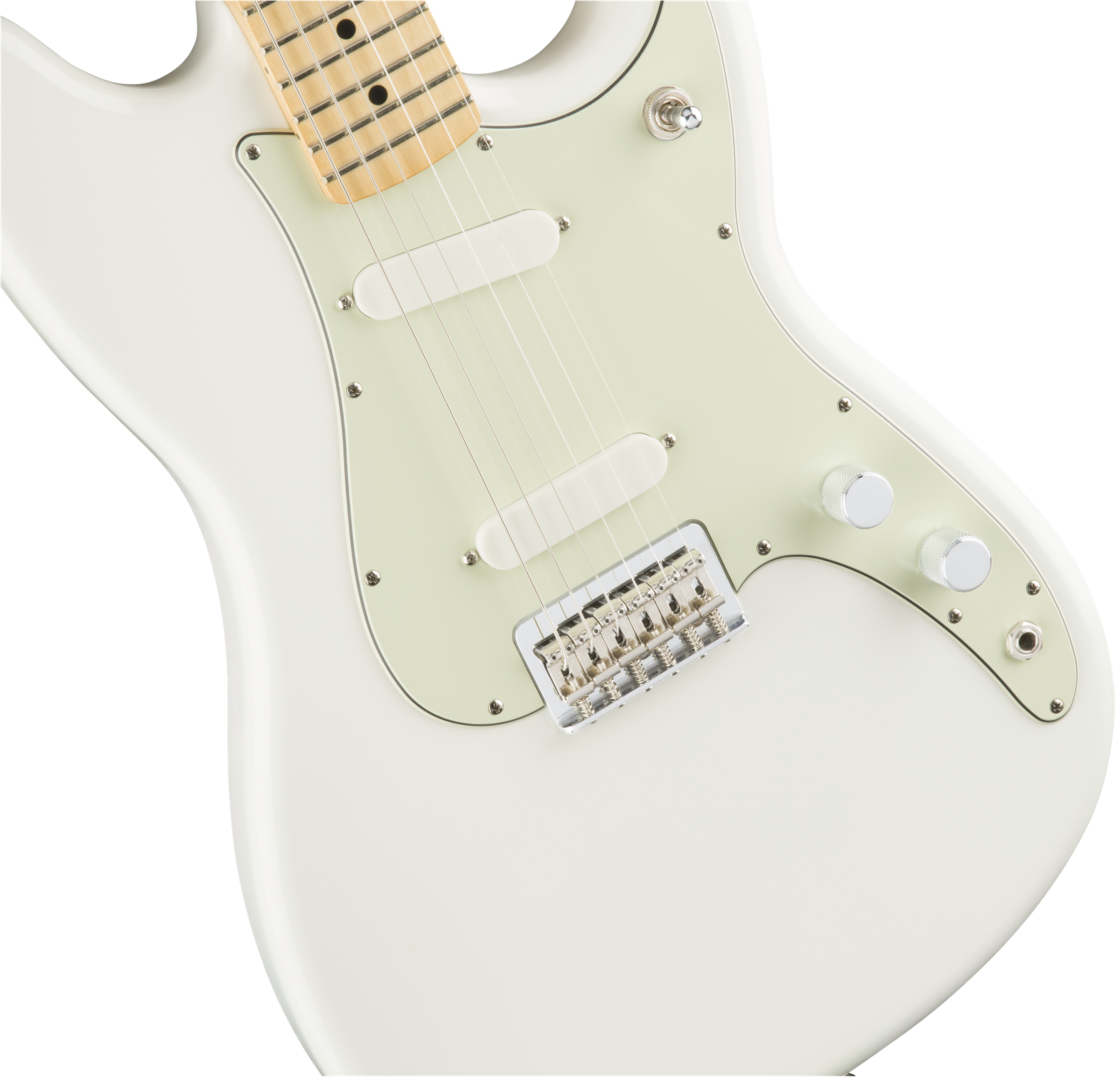 Fender® Duo-Sonic, Maple Fingerboard, Arctic White