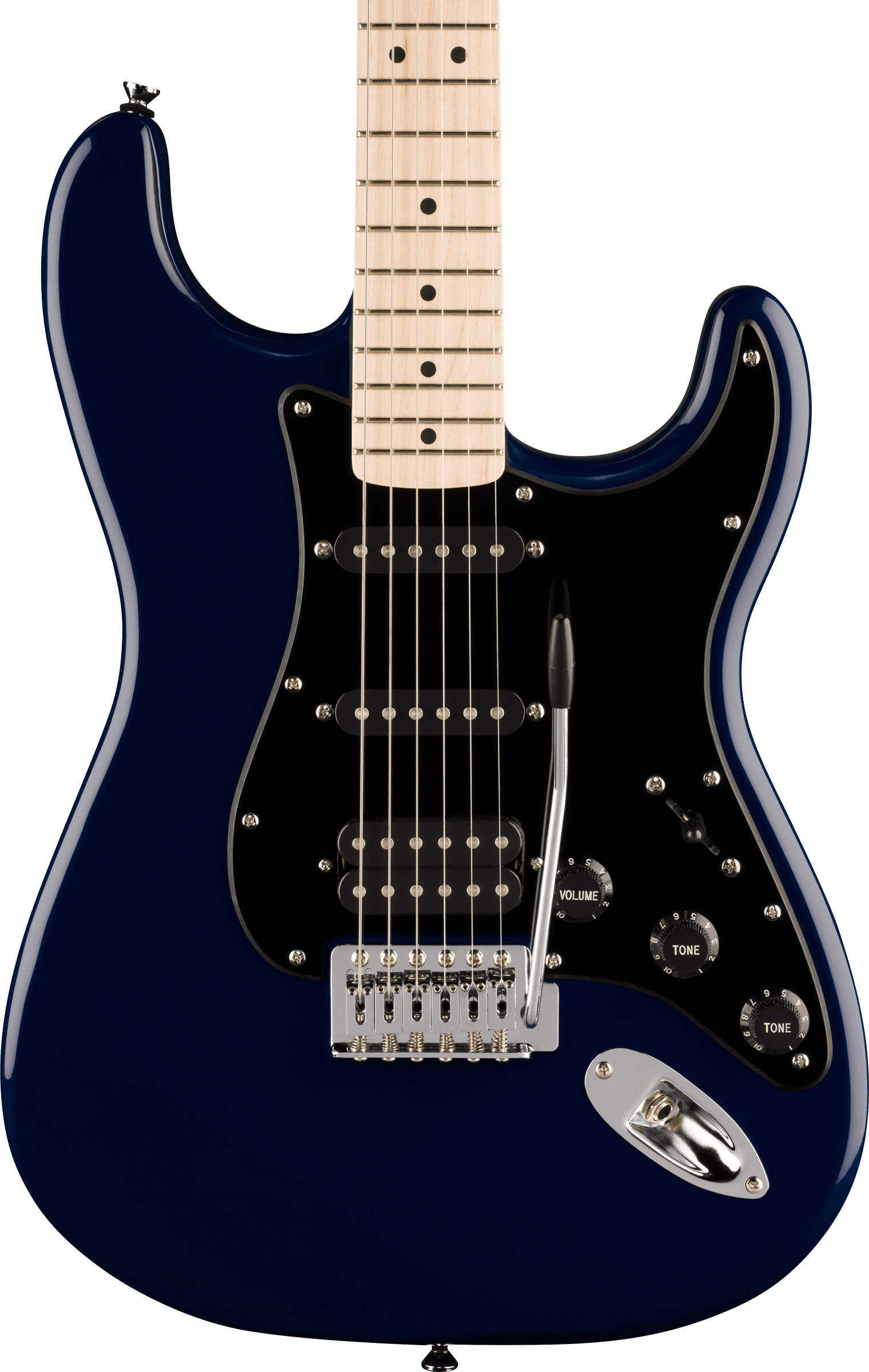 Squier® Sonic® Stratocaster® HSS, Maple Fingerboard, Black Pickguard, Midnight Blue