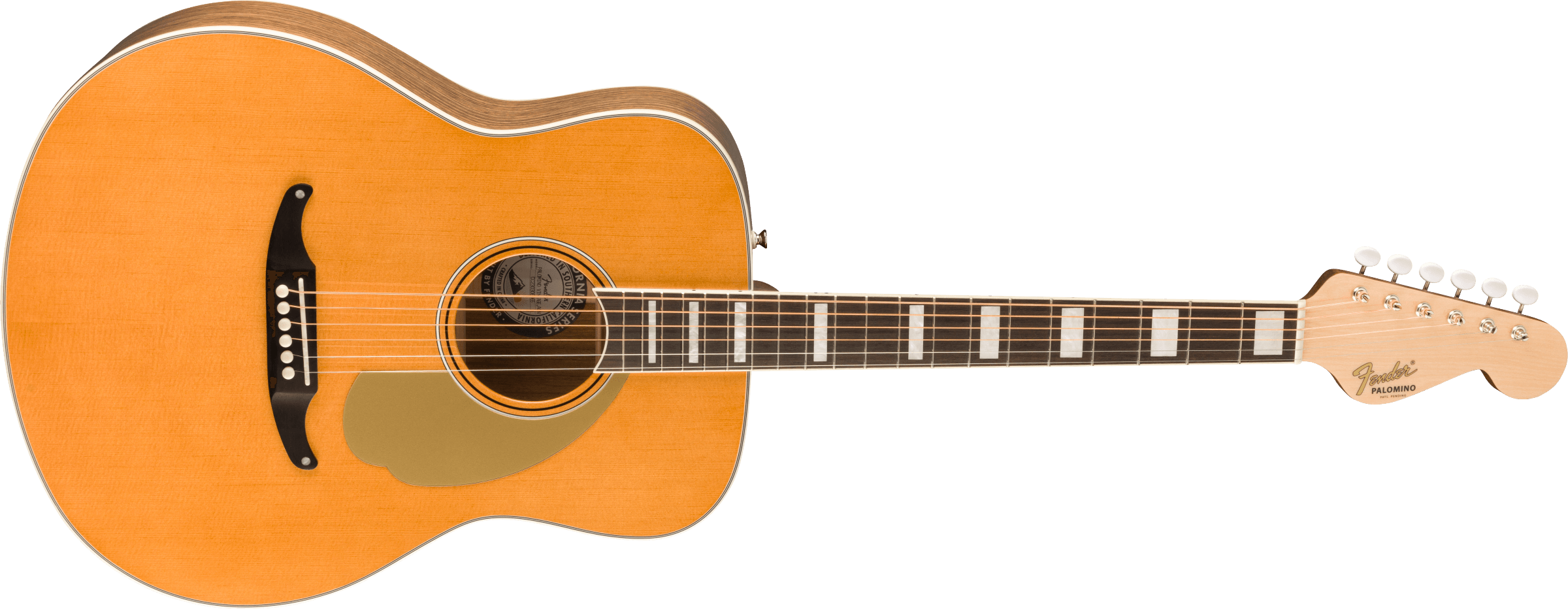 Fender® California Vintage Palomino with Case, Gold Pickguard, Aged Natural