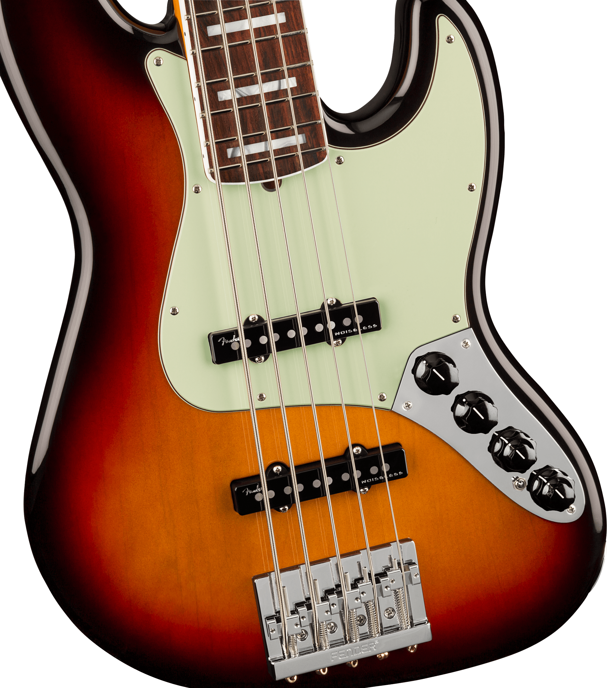 Fender® American Ultra Jazz Bass® V, Rosewood Fingerboard, Ultraburst
