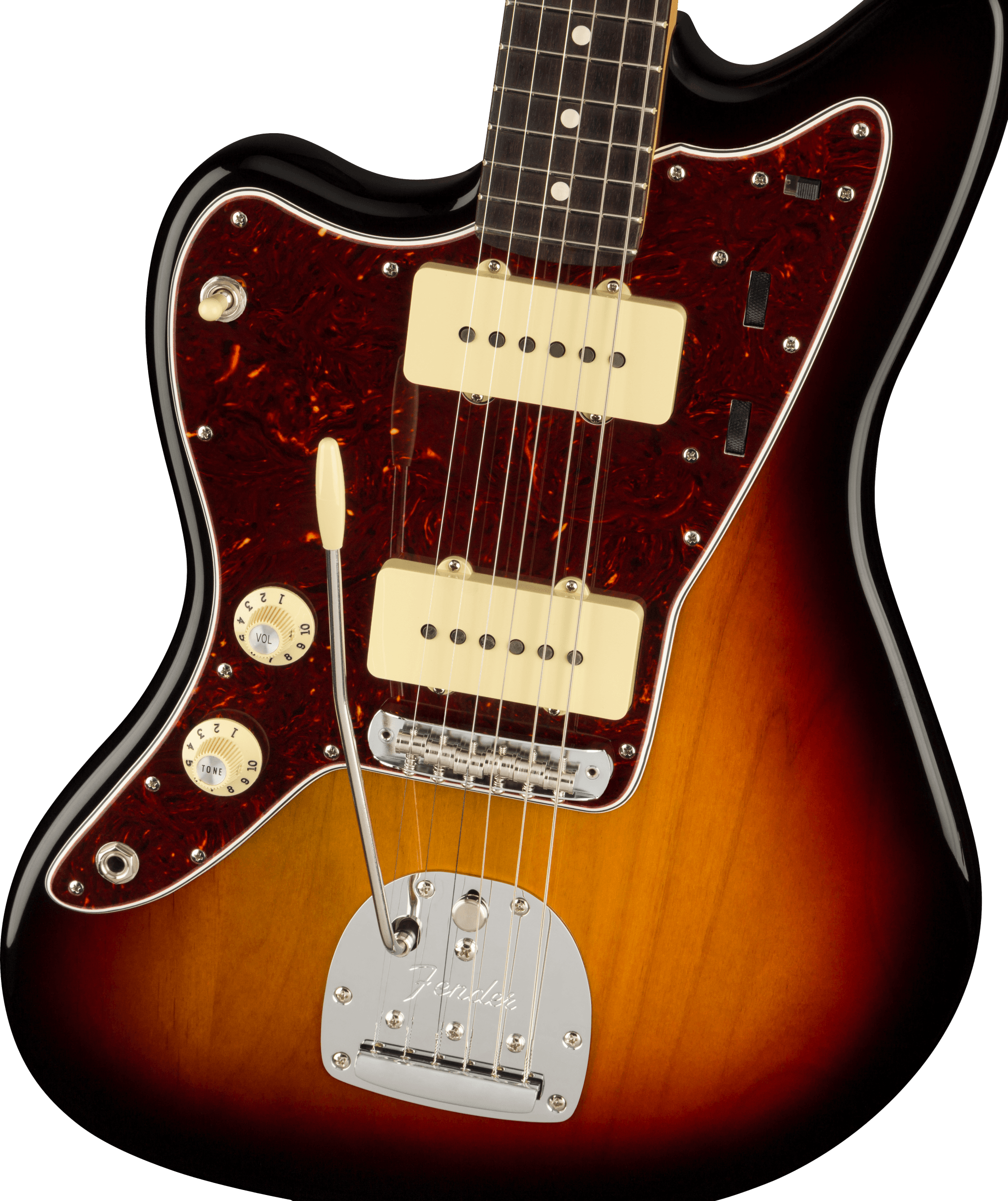 Fender® American Professional II Jazzmaster® Left-Hand, Rosewood Fingerboard, 3-Color Sunburst