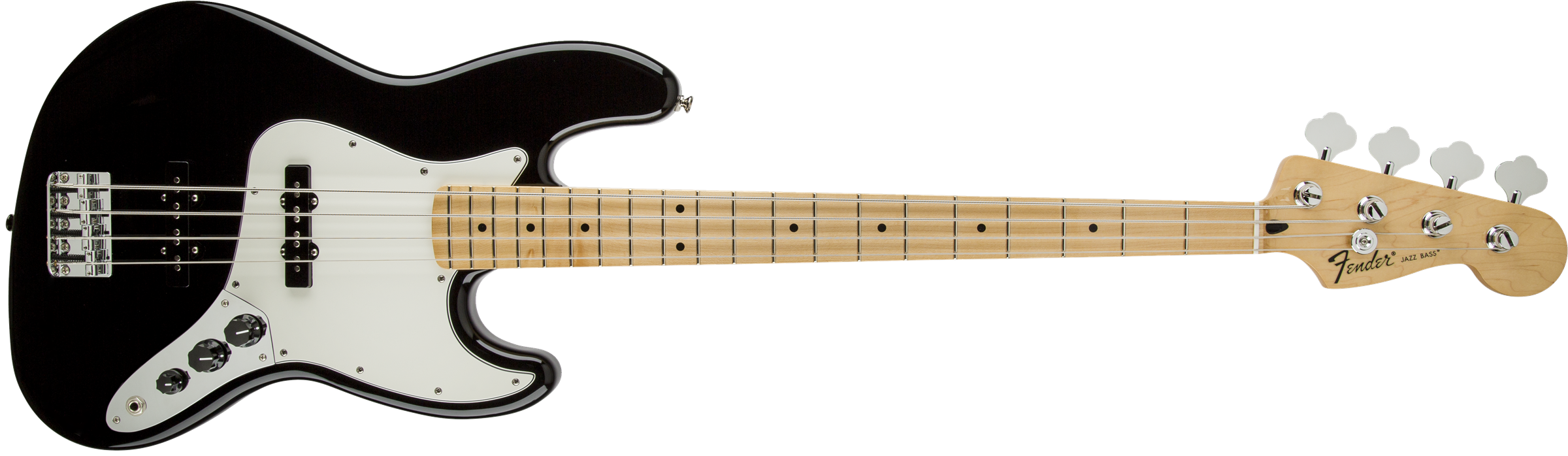 Fender® Standard Jazz Bass®, Maple Fingerboard, Black