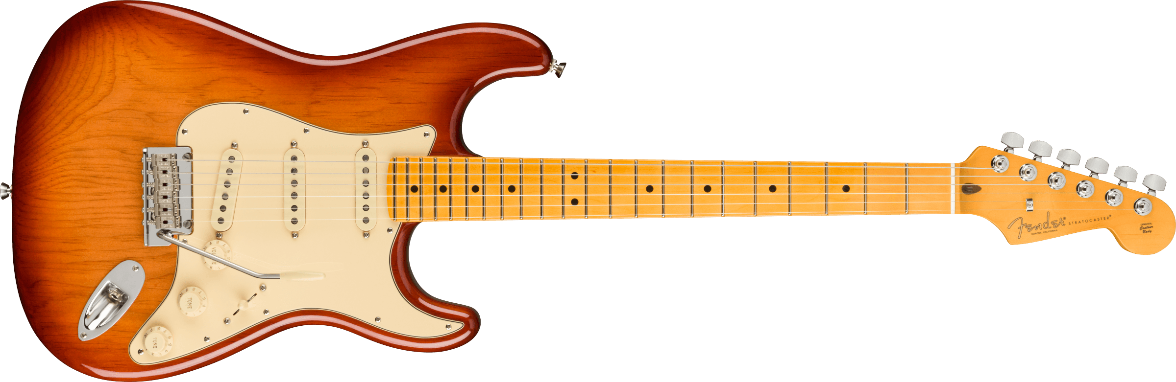 Fender® American Professional II Stratocaster®, Maple Fingerboard, Sienna Sunburst