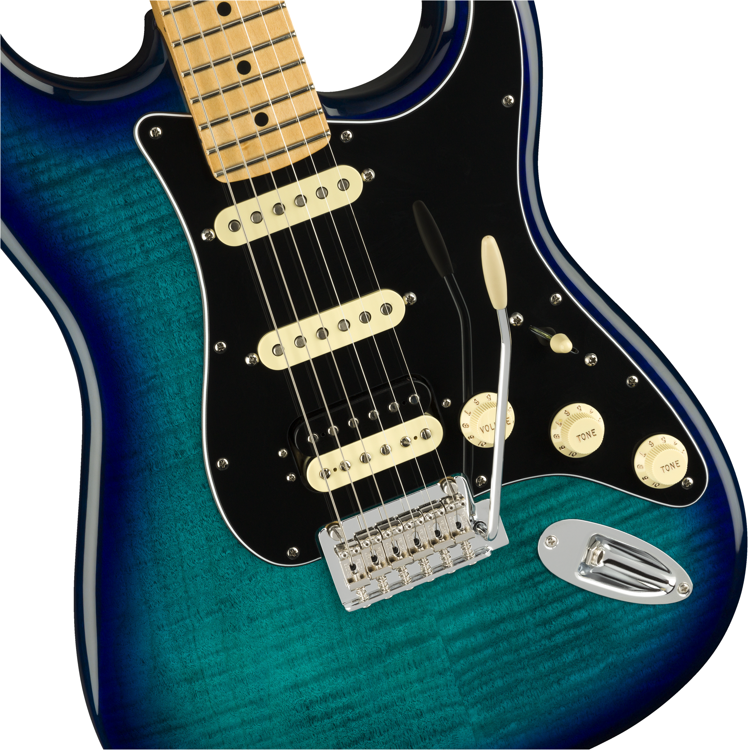 Fender® Limited Edition Player Stratocaster® HSS Plus Top, Maple Fingerboard, Blue Burst Flame