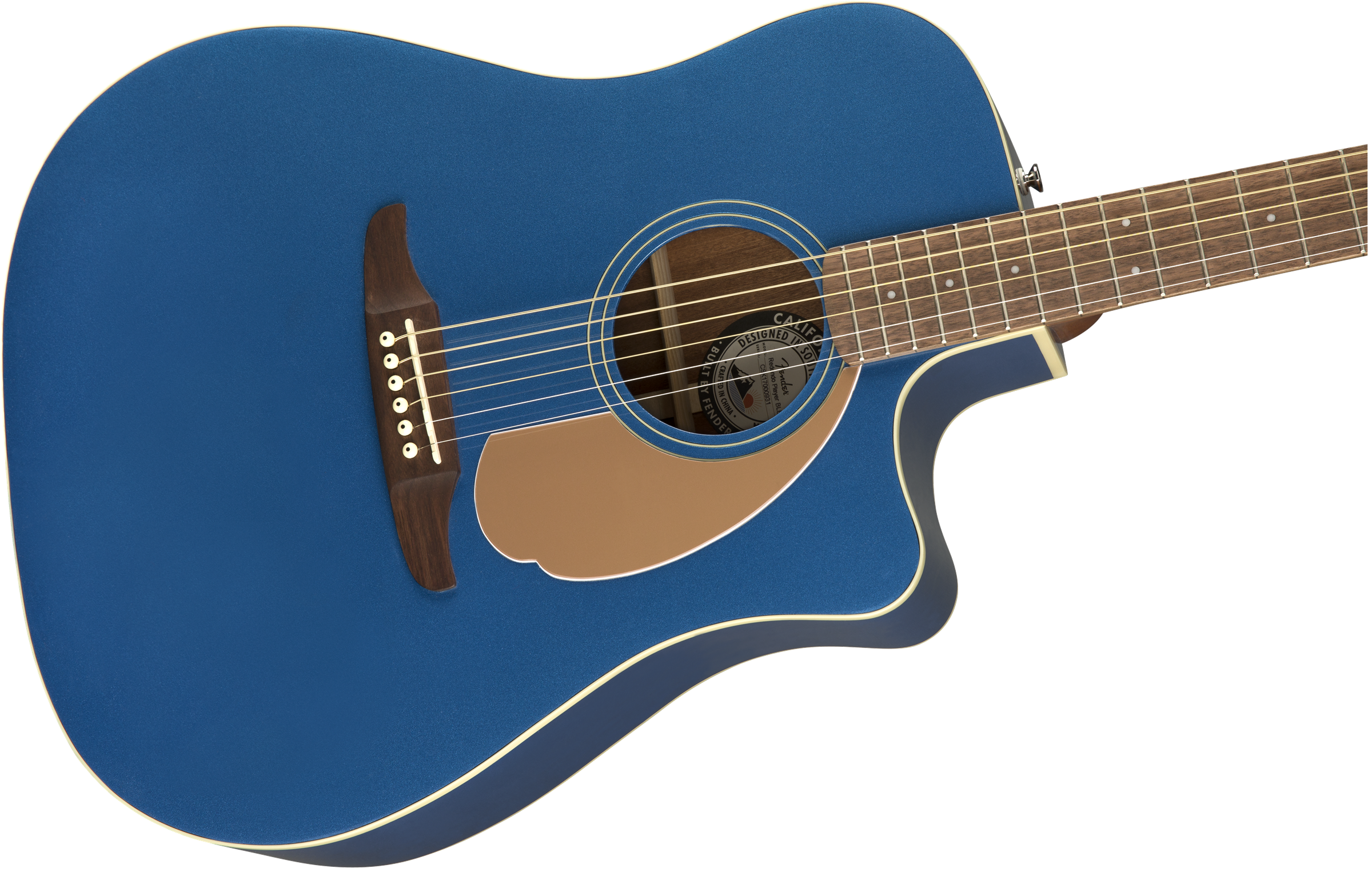 Fender® Redondo Player, Walnut Fingerboard, Belmont Blue