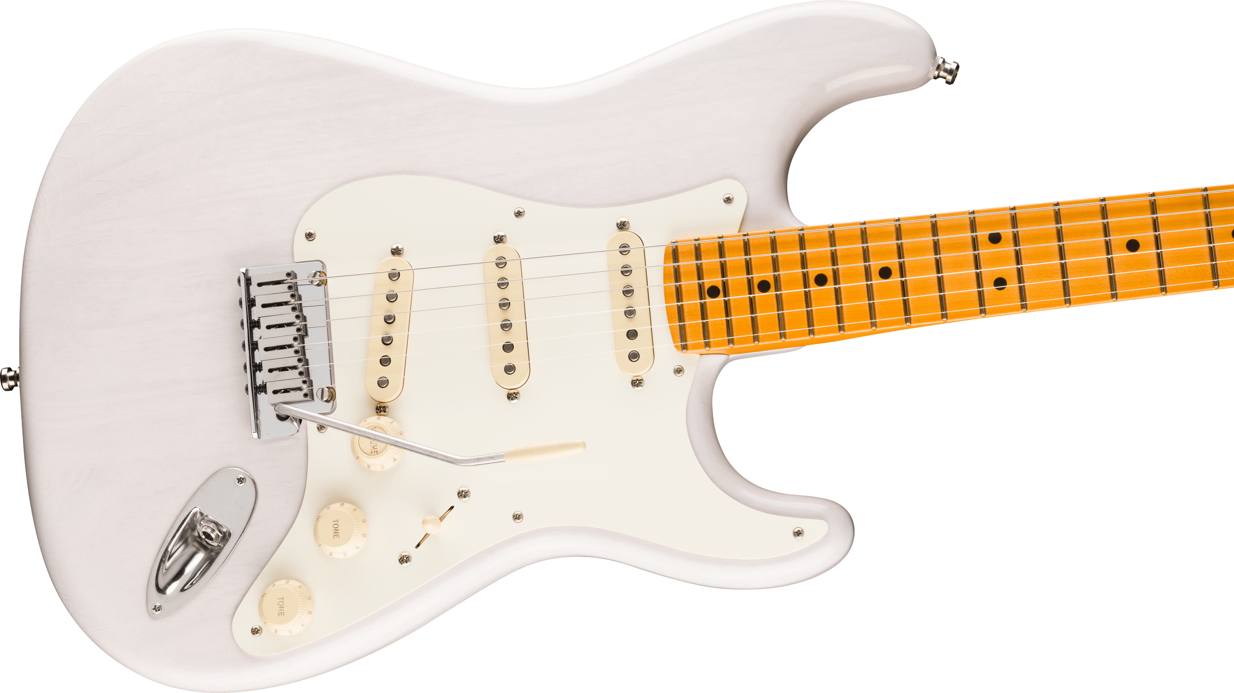 Fender® American Ultra Luxe Vintage '50s Stratocaster®, Maple Fingerboard, White Blonde