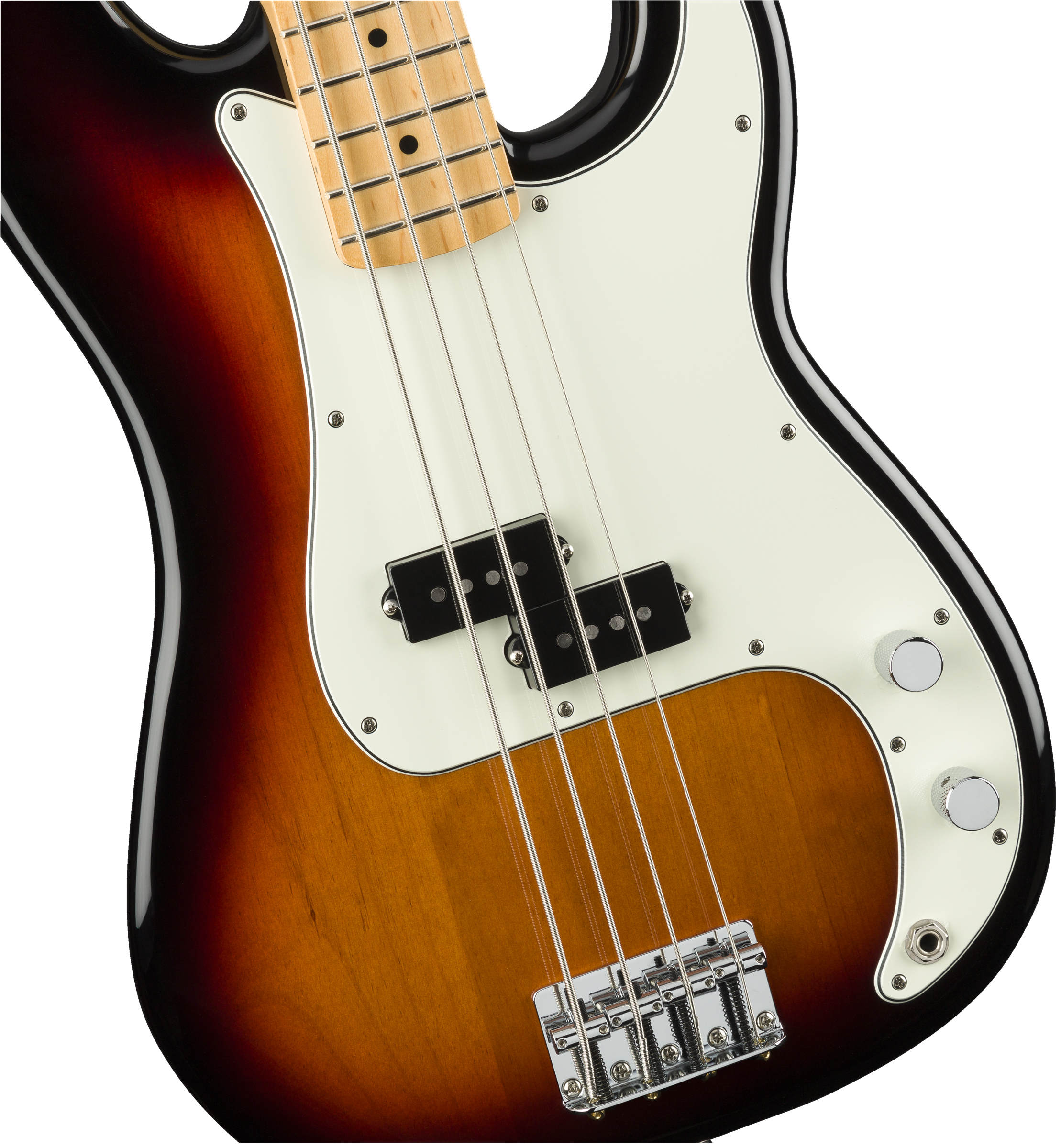 Fender® Player Precision Bass®, Maple Fingerboard, 3-Color Sunburst
