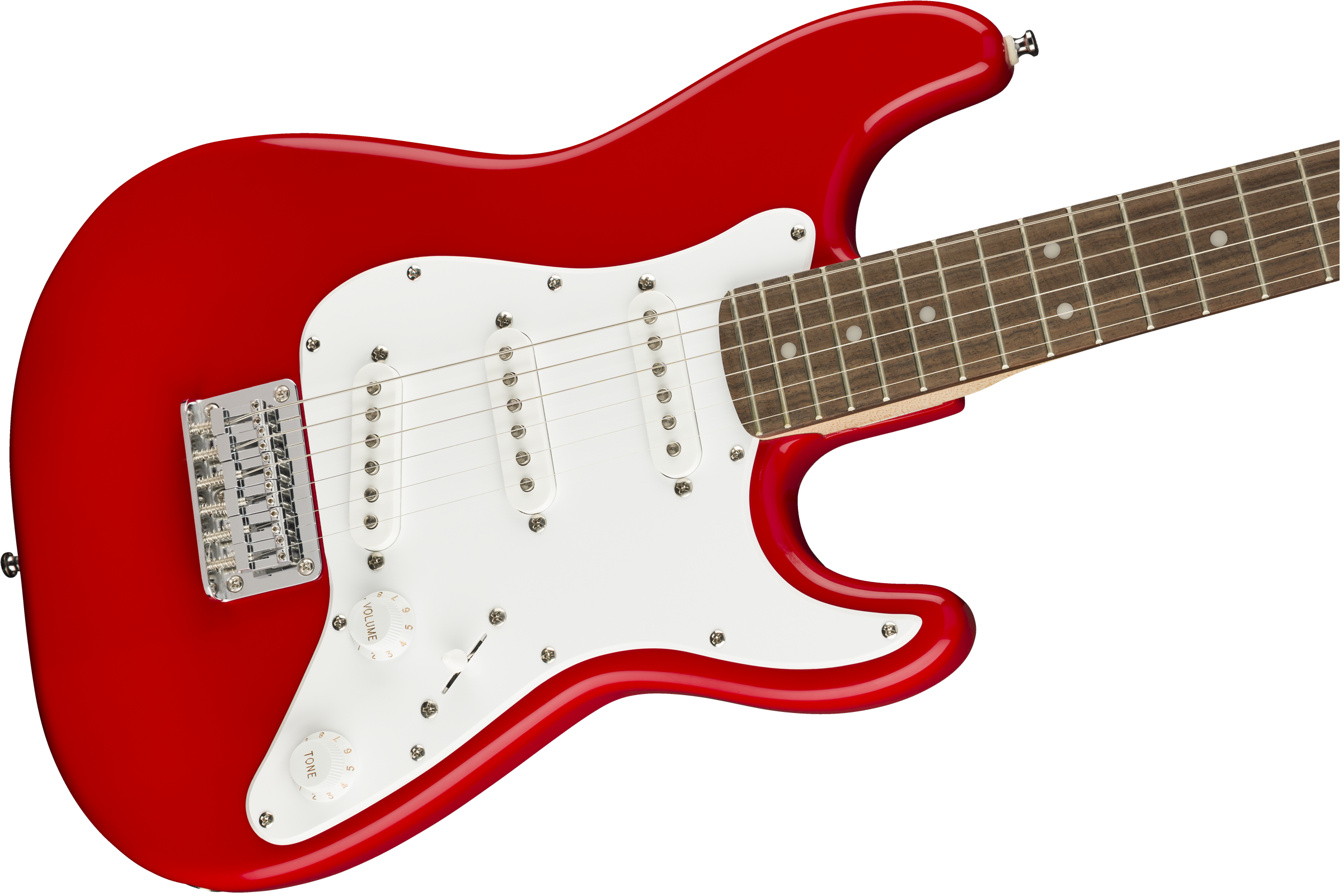 Squier® Mini Strat®, Laurel Fingerboard, Torino Red