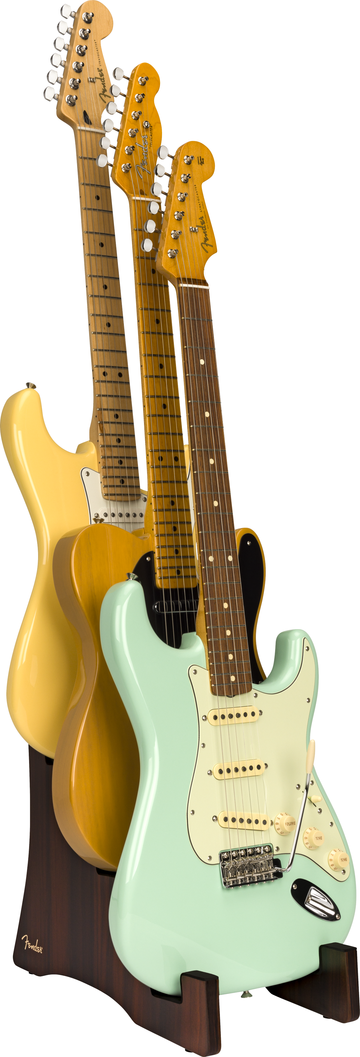 Fender® Stand Deluxe in Legno per Chitarra a 3 Livelli