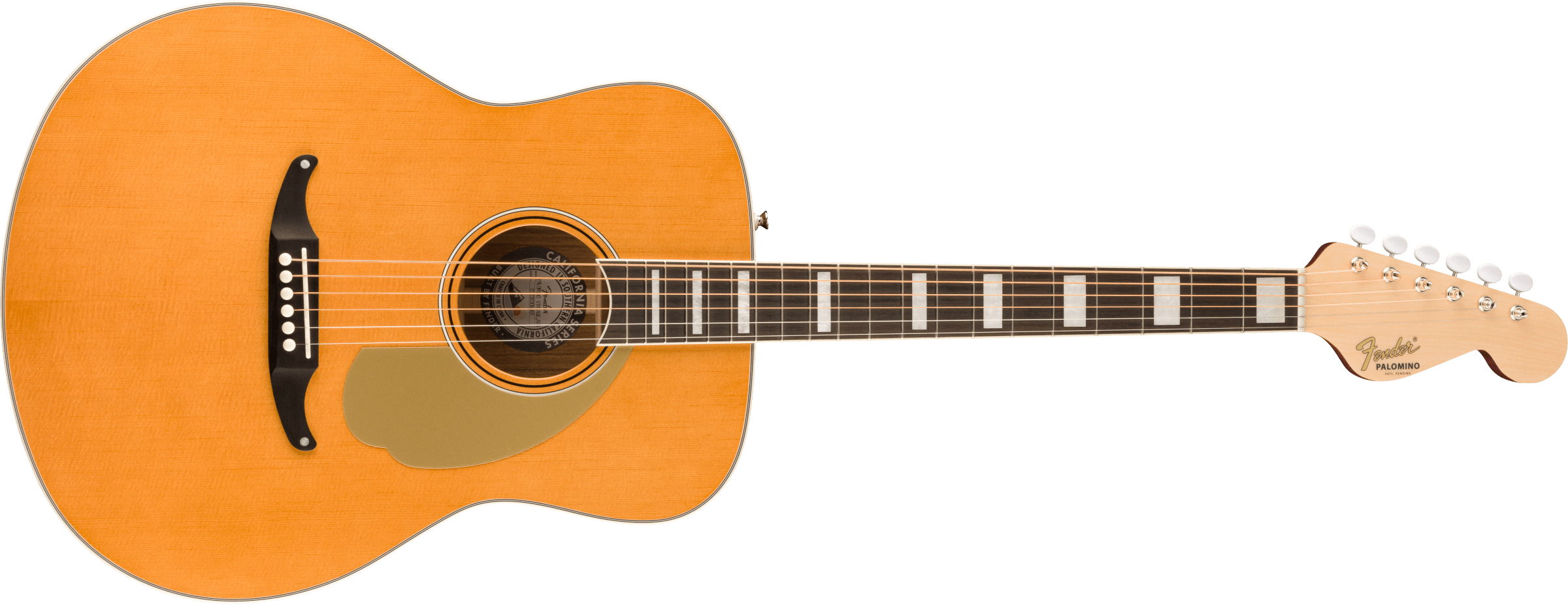 Fender® California Vintage Palomino with Case, Gold Pickguard, Aged Natural