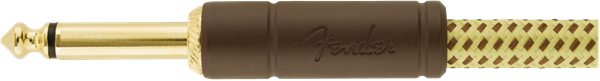 Fender® Deluxe Series Instrument Cable, Straight/Straight, 15', Tweed