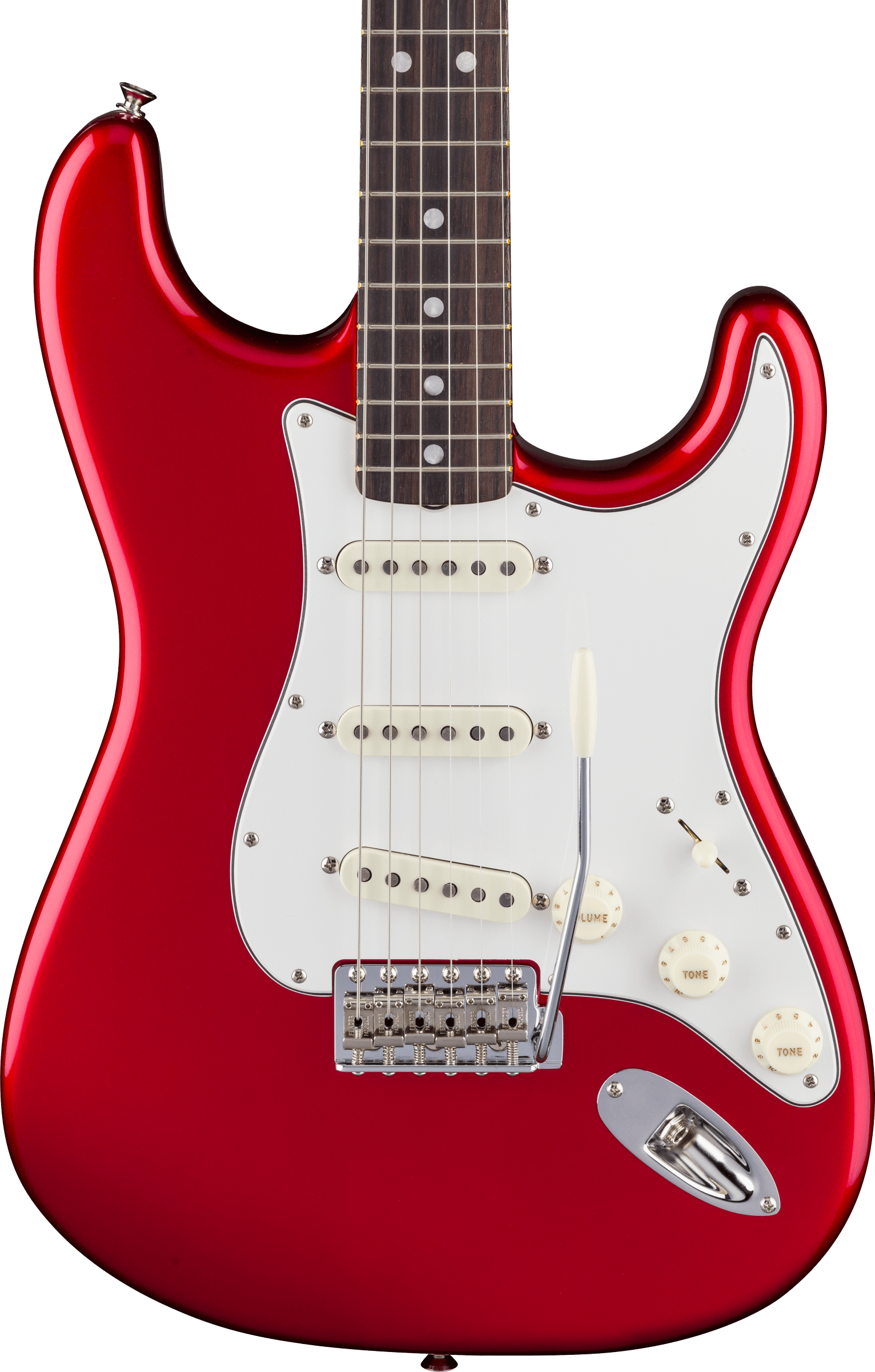 Fender® American Vintage II 1965 Stratocaster®, Round-Lam Rosewood Fingerboard, Candy Apple Red