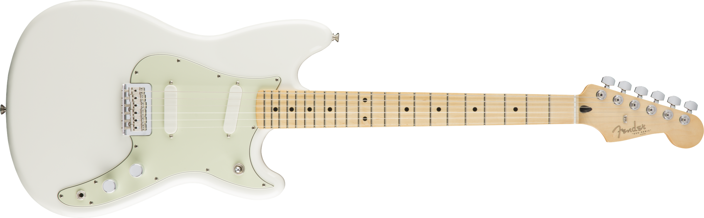 Fender® Duo-Sonic, Maple Fingerboard, Arctic White
